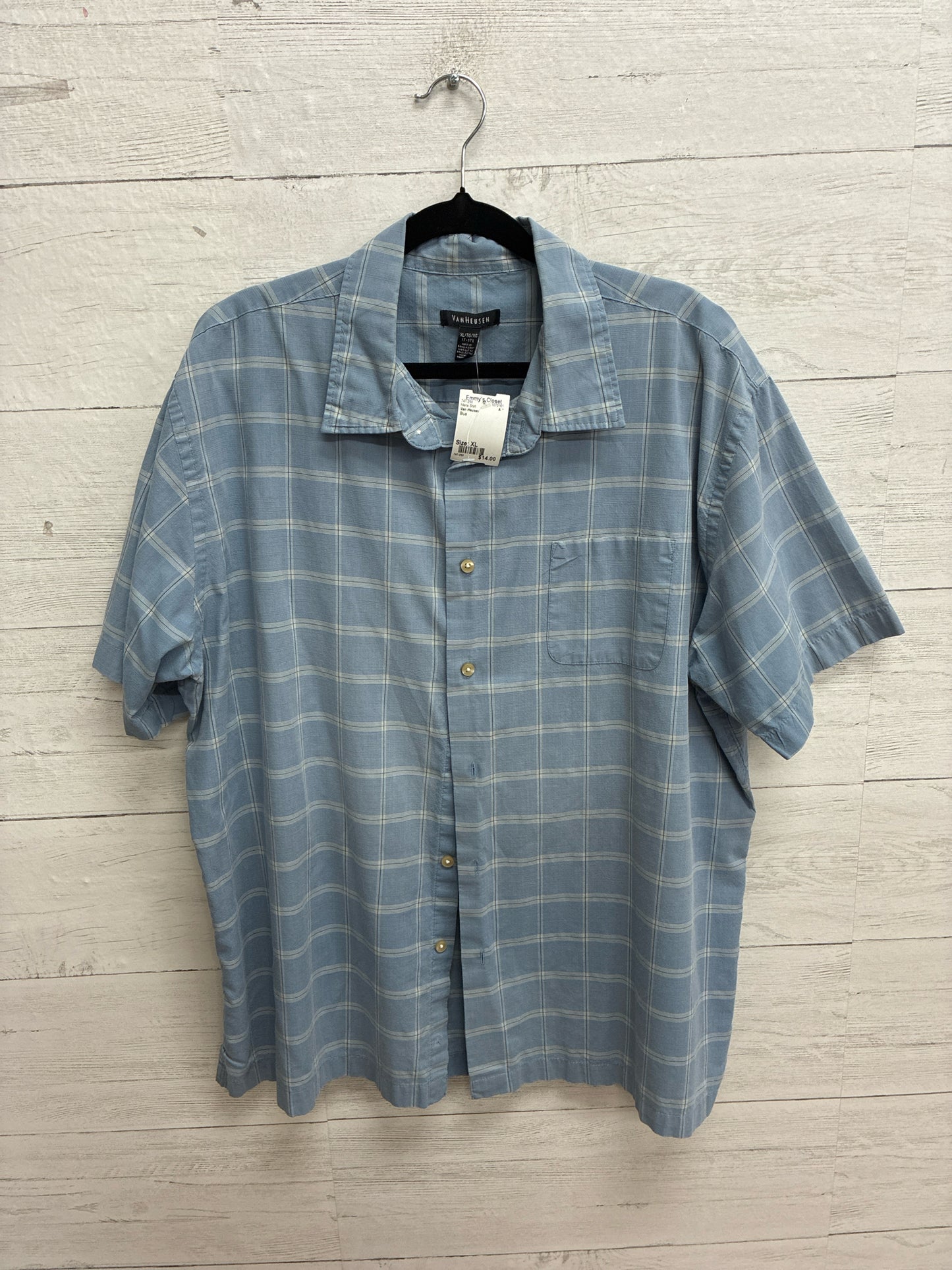 Size XL Van Heusen Blue Mens Shirt