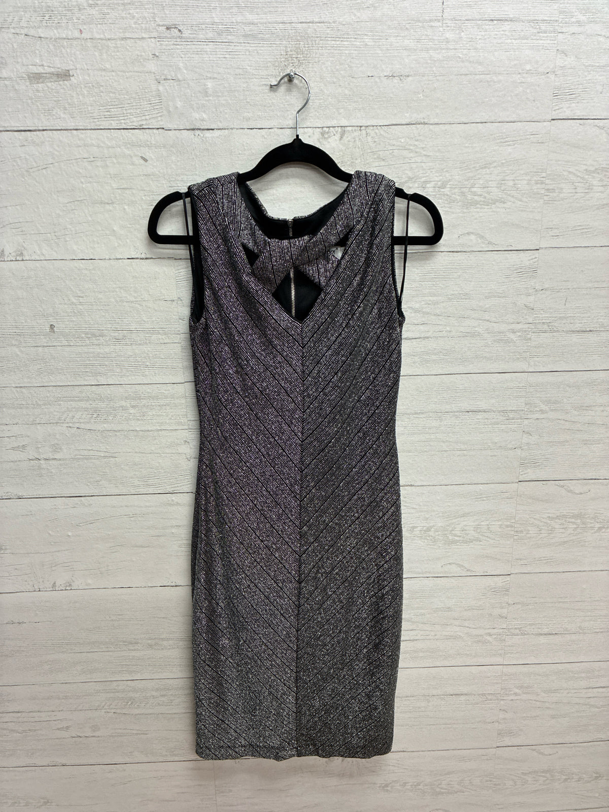 Size 4 J. Taylor Silver/black GOWN