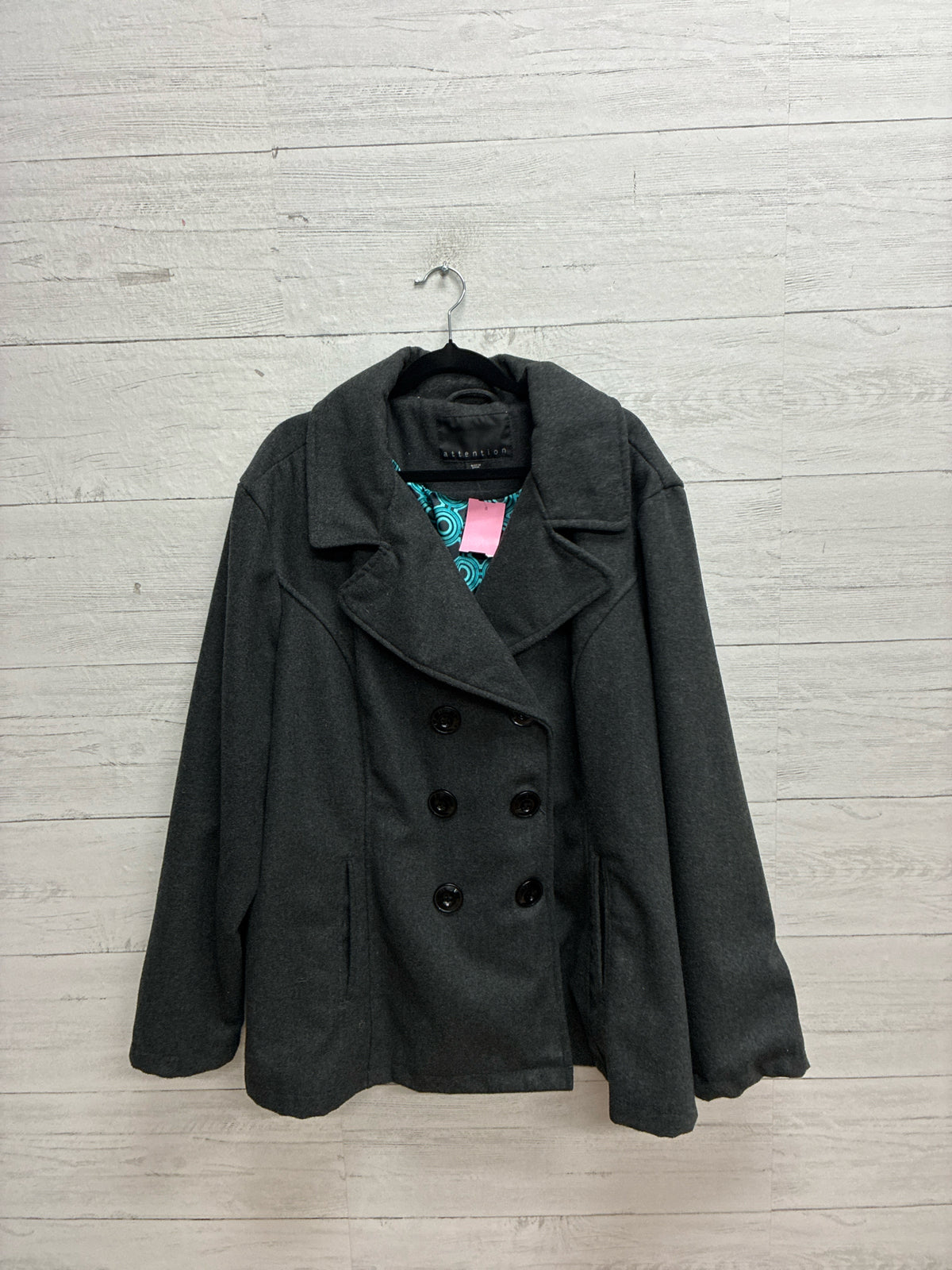 Size 3X attention Gray Womens Jacket