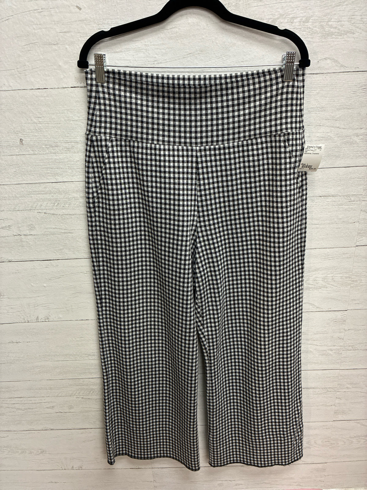 Size L Cabi Black/White Womens Pants