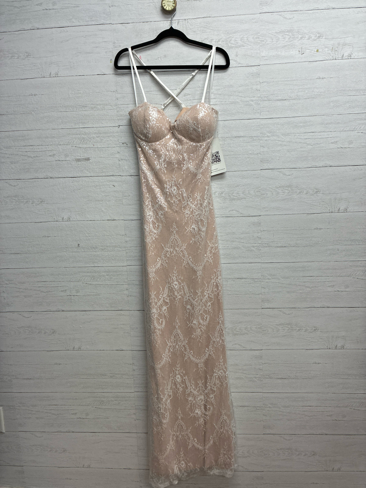 Size XL EMERALD SUNDAE white/nude GOWN