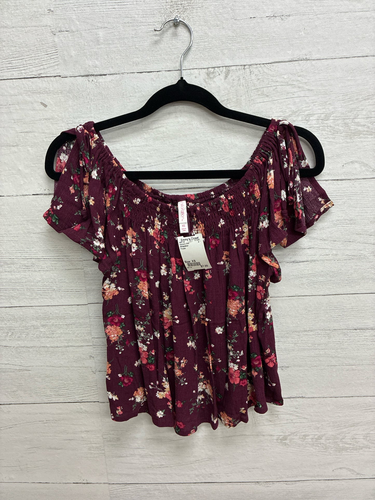 Size XS Xhilaration Purple Womens Shirt
