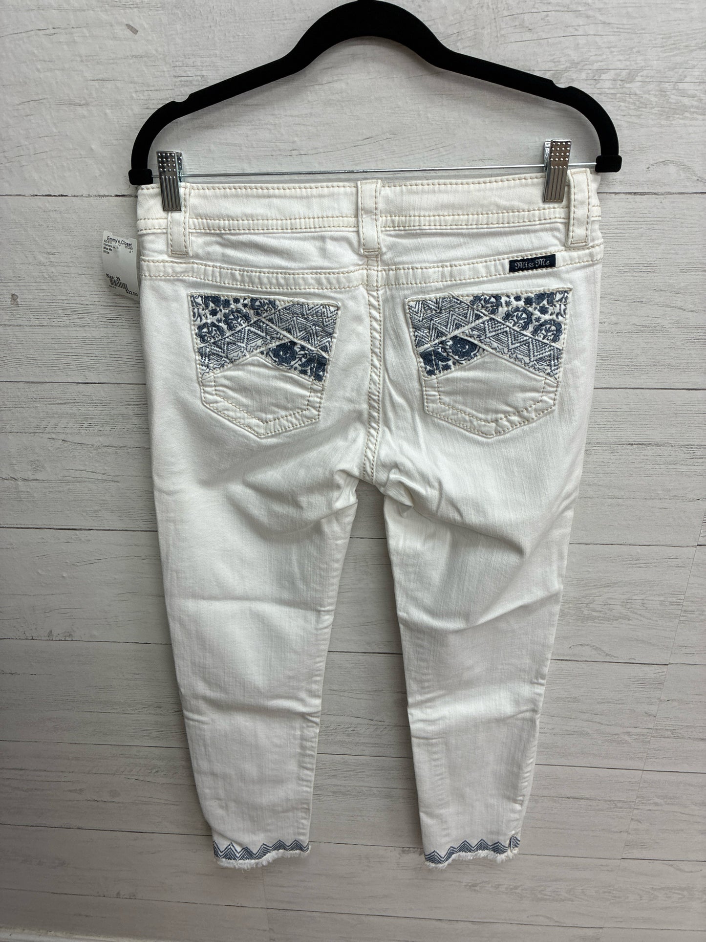 Size 29 Miss Me White Womens Jeans