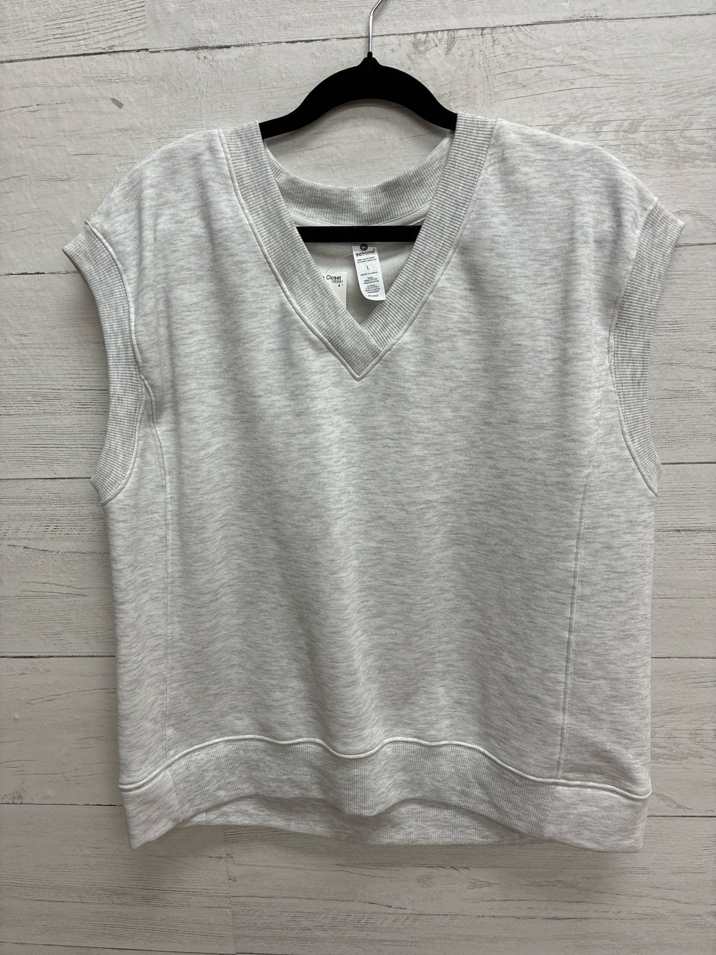 Size L 90 Degrees Gray Womens Sweatshirt
