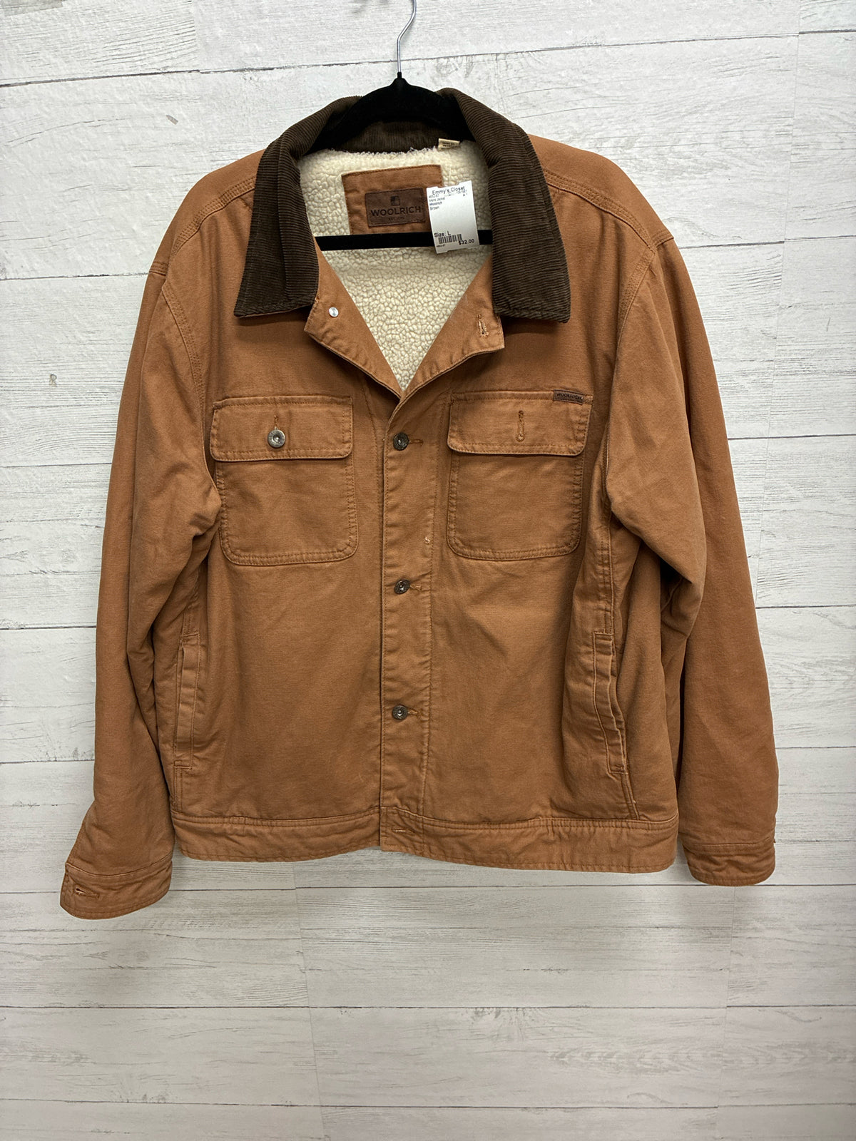 Size L Woolrich Brown Mens Jacket