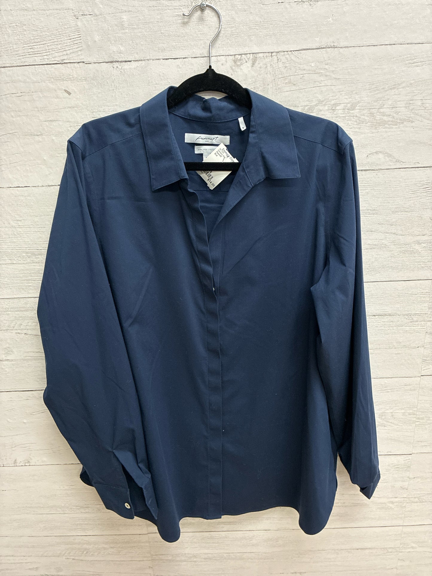 Size 16 Foxcroft Blue Womens Shirt