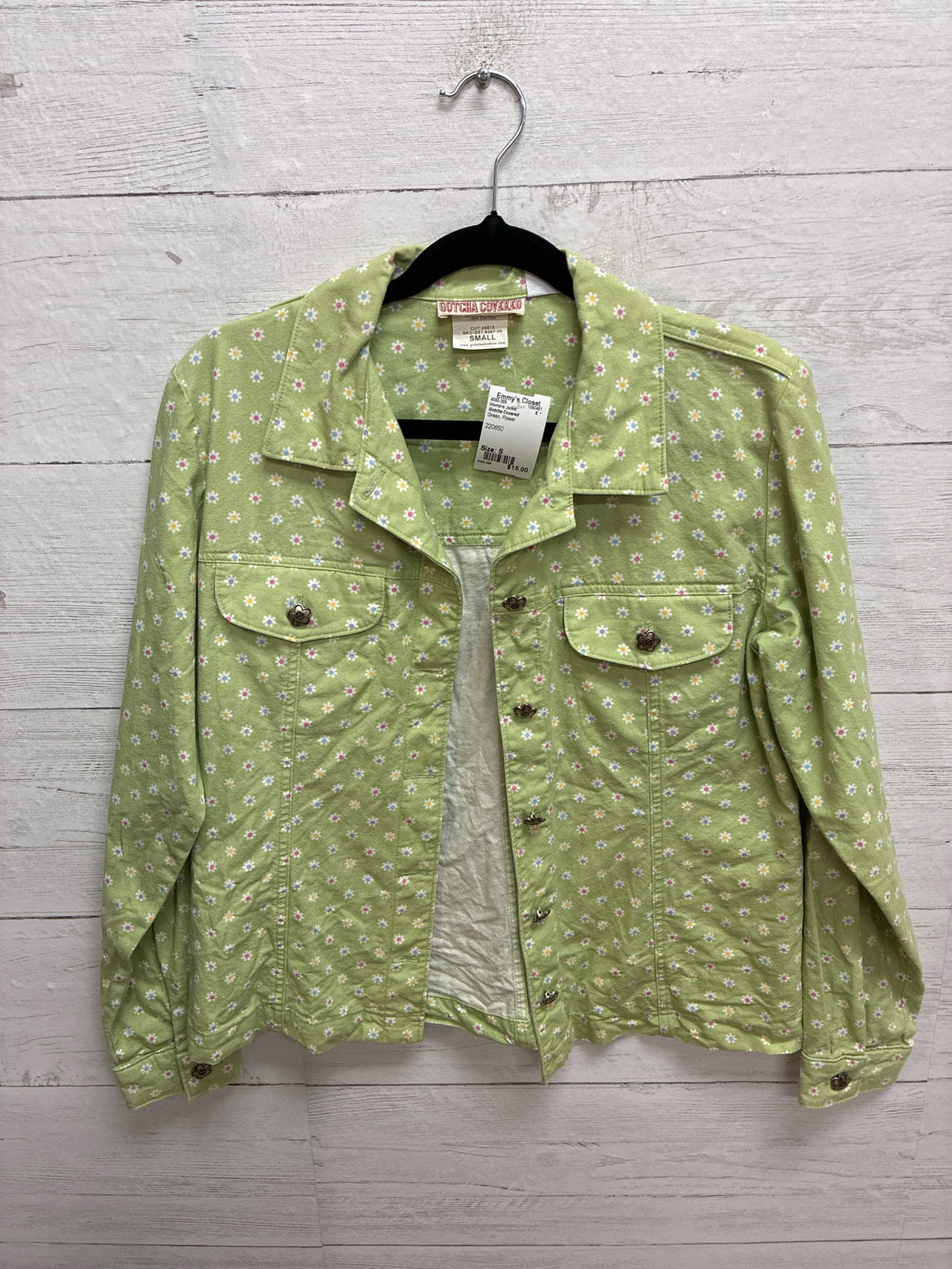 Size S Gotcha Covered Green Womens Jacket