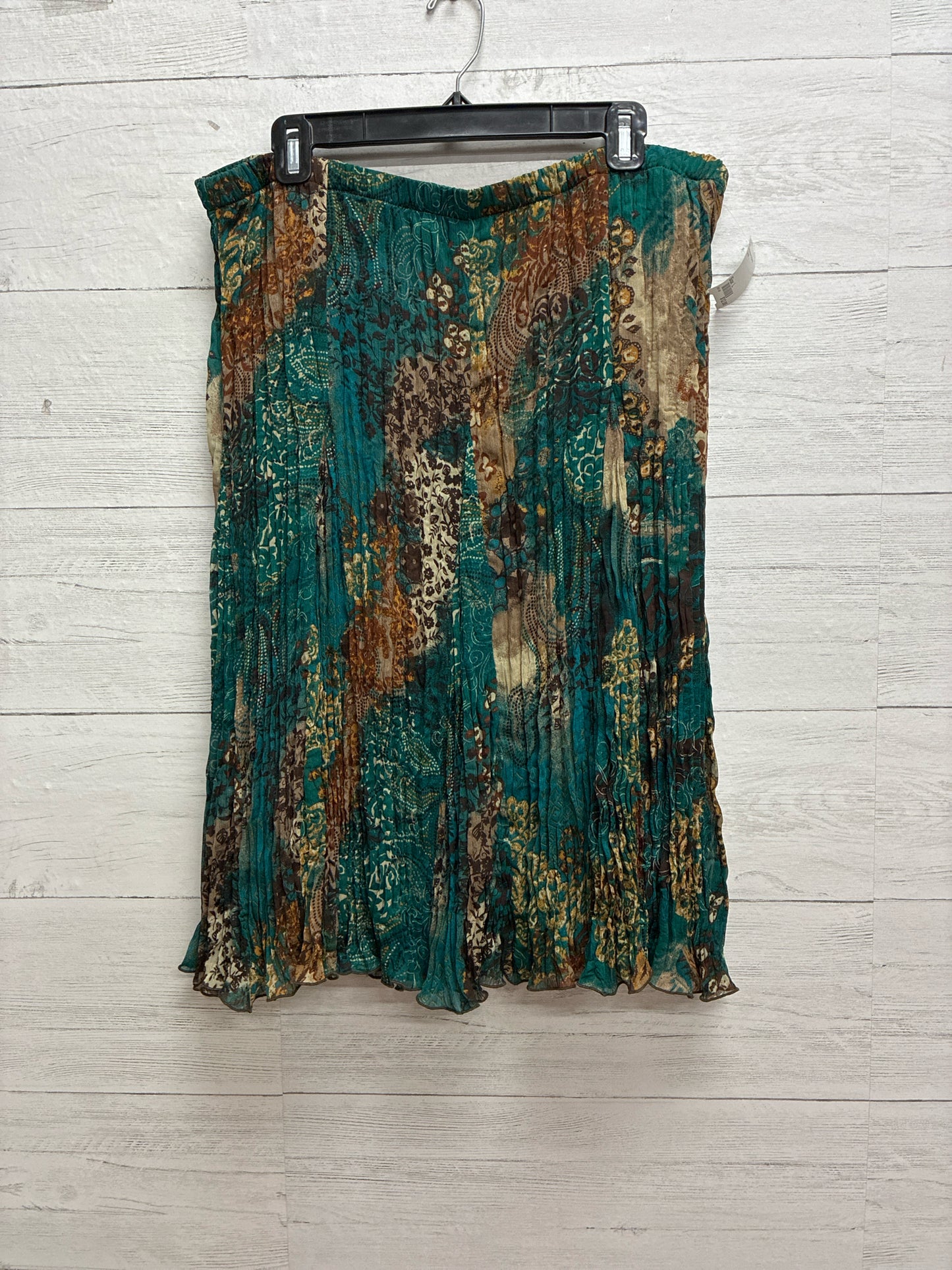 Size L Christopher & Banks Green Skirt