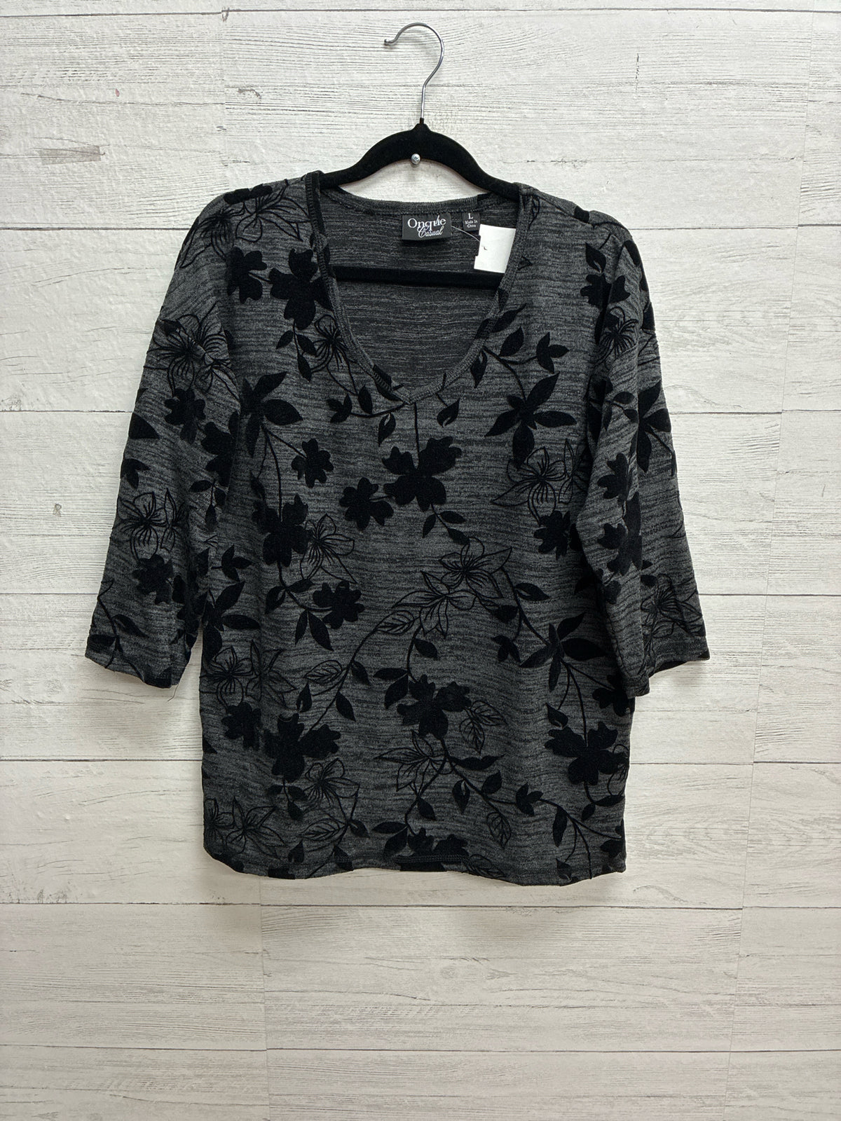 Size L Onque Grey Womens Shirt