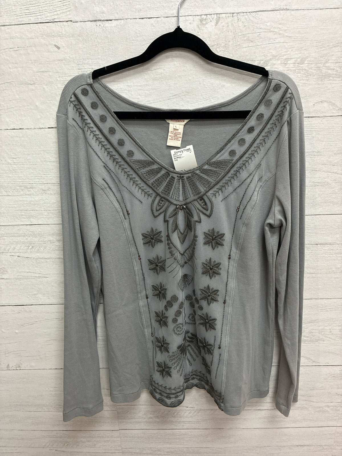 Size L Sundance Grey Womens Shirt