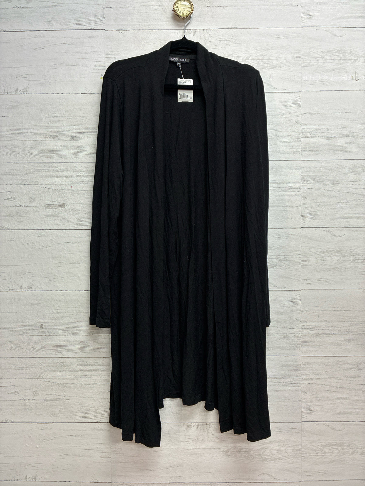 Size XL Base Level Black Womens Cardigan