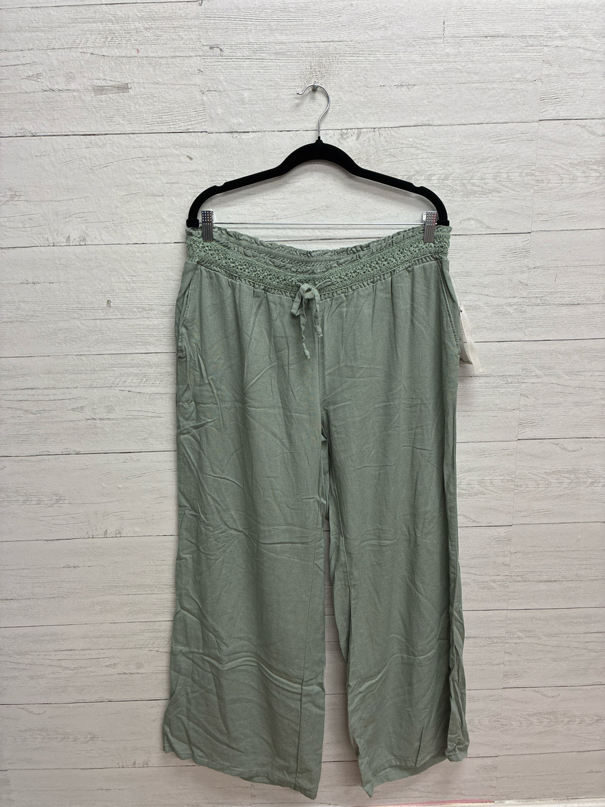 Size 1X Vanilla Star Green Womens Pants