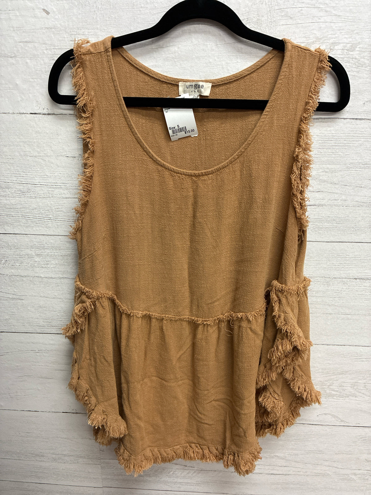 Size S Umgee Tan Womens Shirt