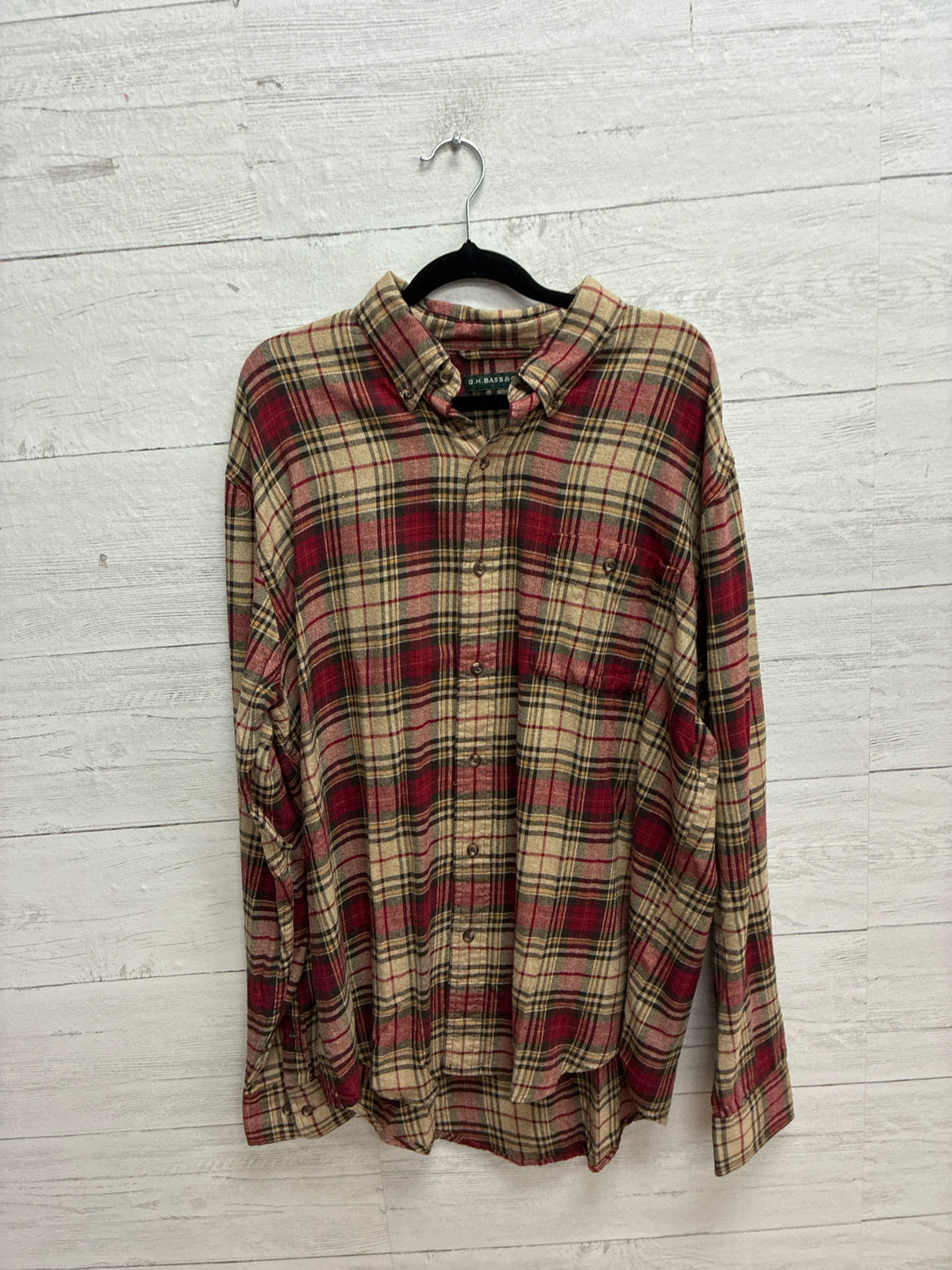 Size L G.H. Bass & Co Red Mens Shirt