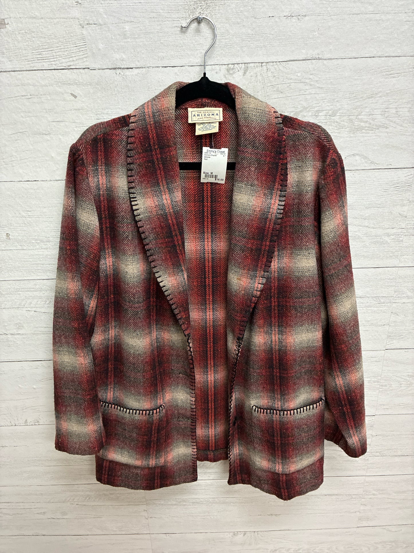 Size M Arizona Red Womens Shacket