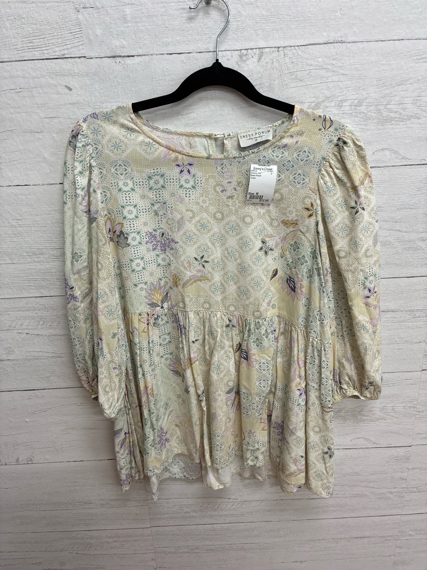 Size M Dress Forum Green Womens Shirt