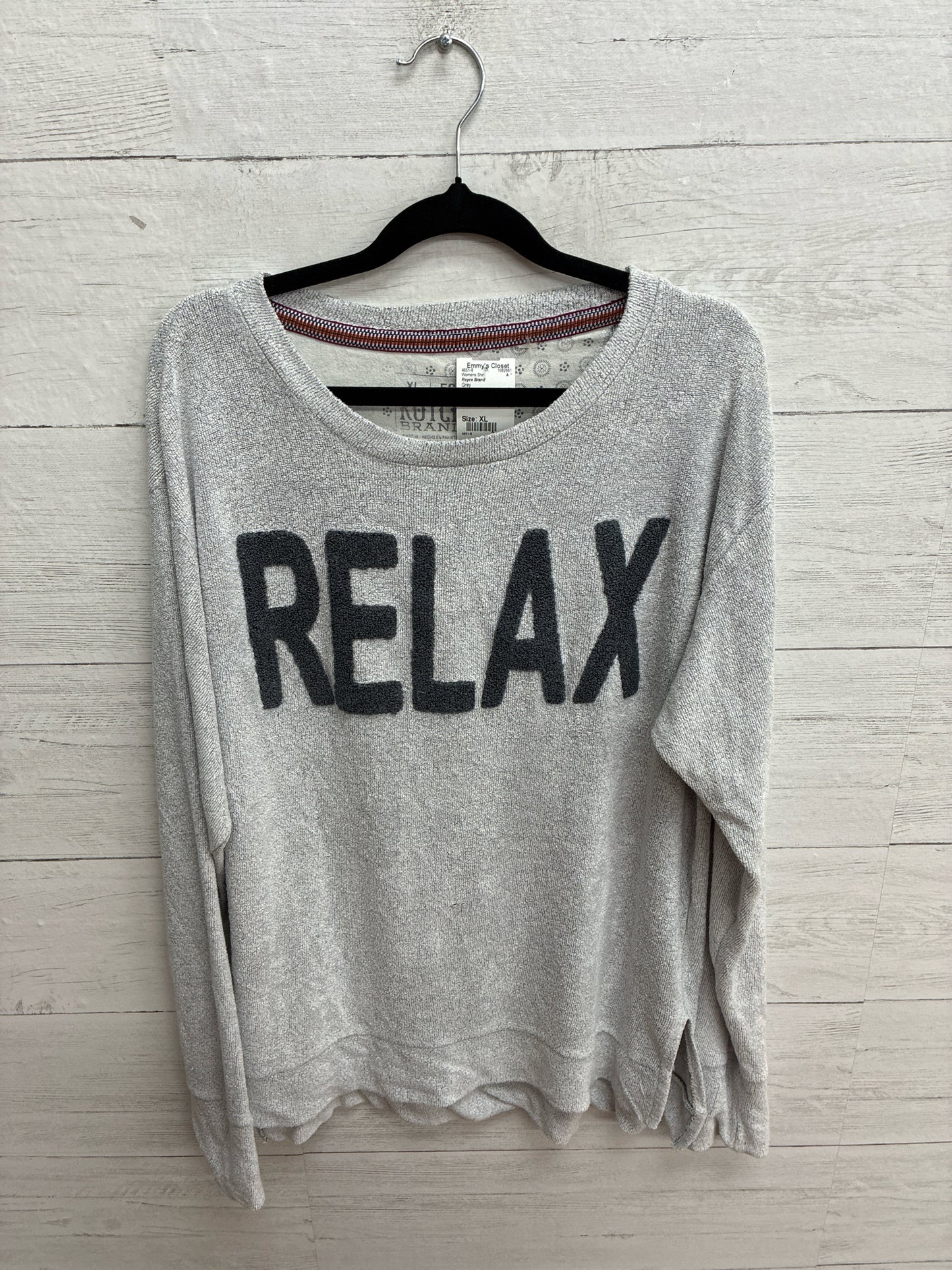 Size XL Royce Brand Grey Womens Shirt