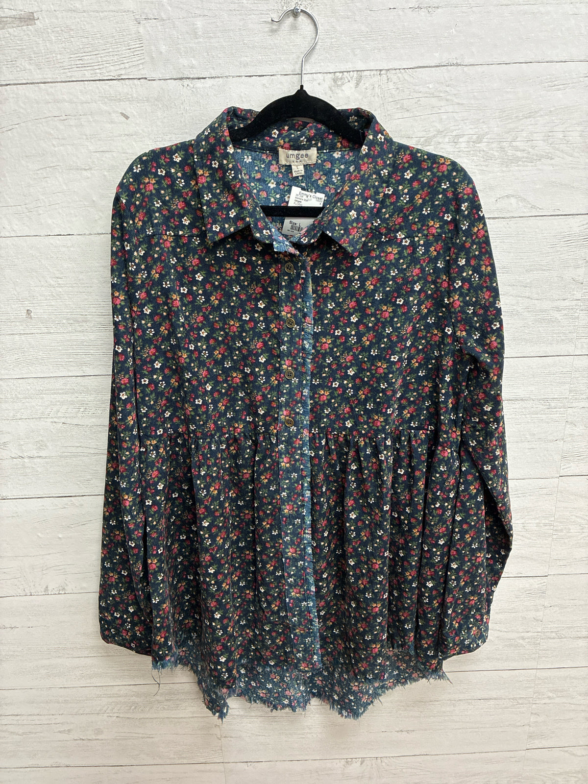 Size L Umgee FLORAL Womens Shirt