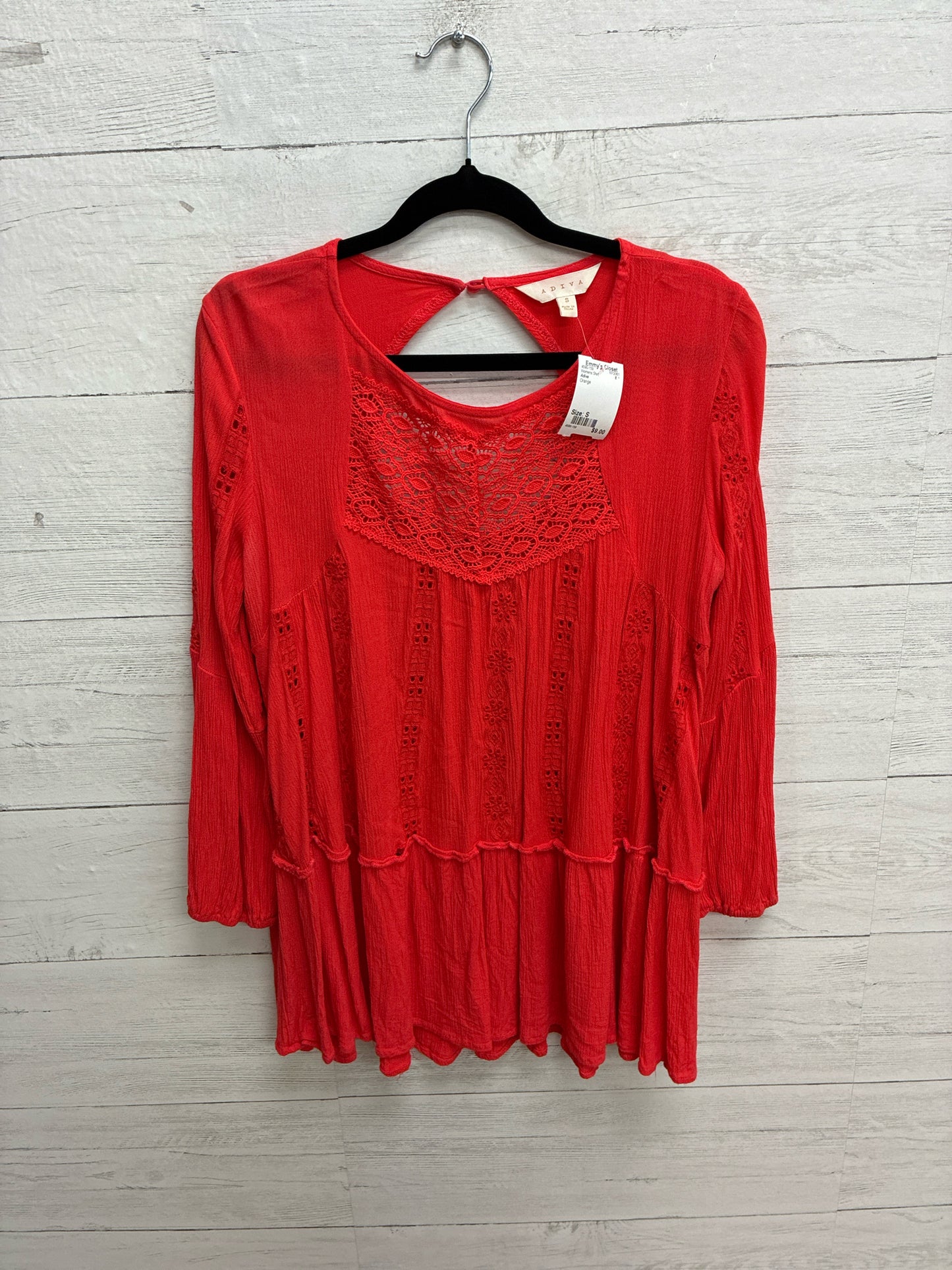 Size S Adiva Orange Womens Shirt