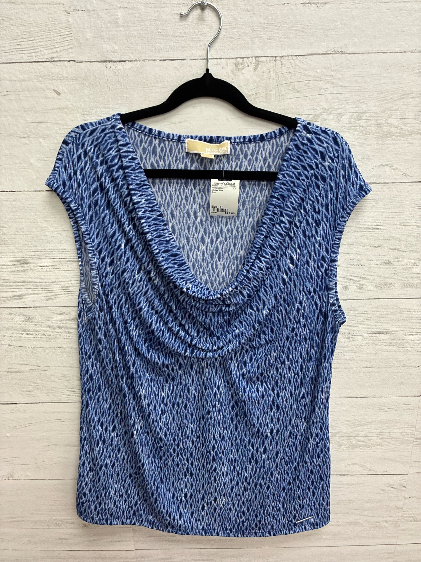 Size XL Michael Kors Blue Womens Shirt