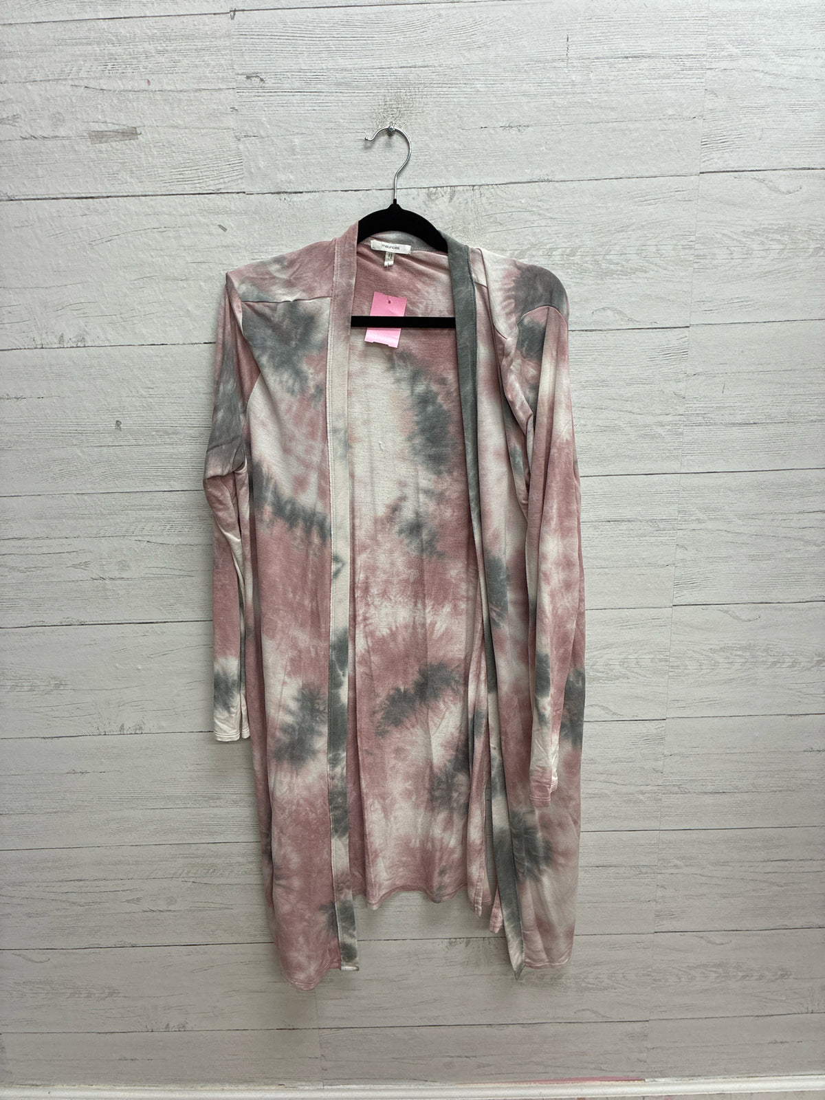 Size L Maurices Pink/Gray Womens Cardigan