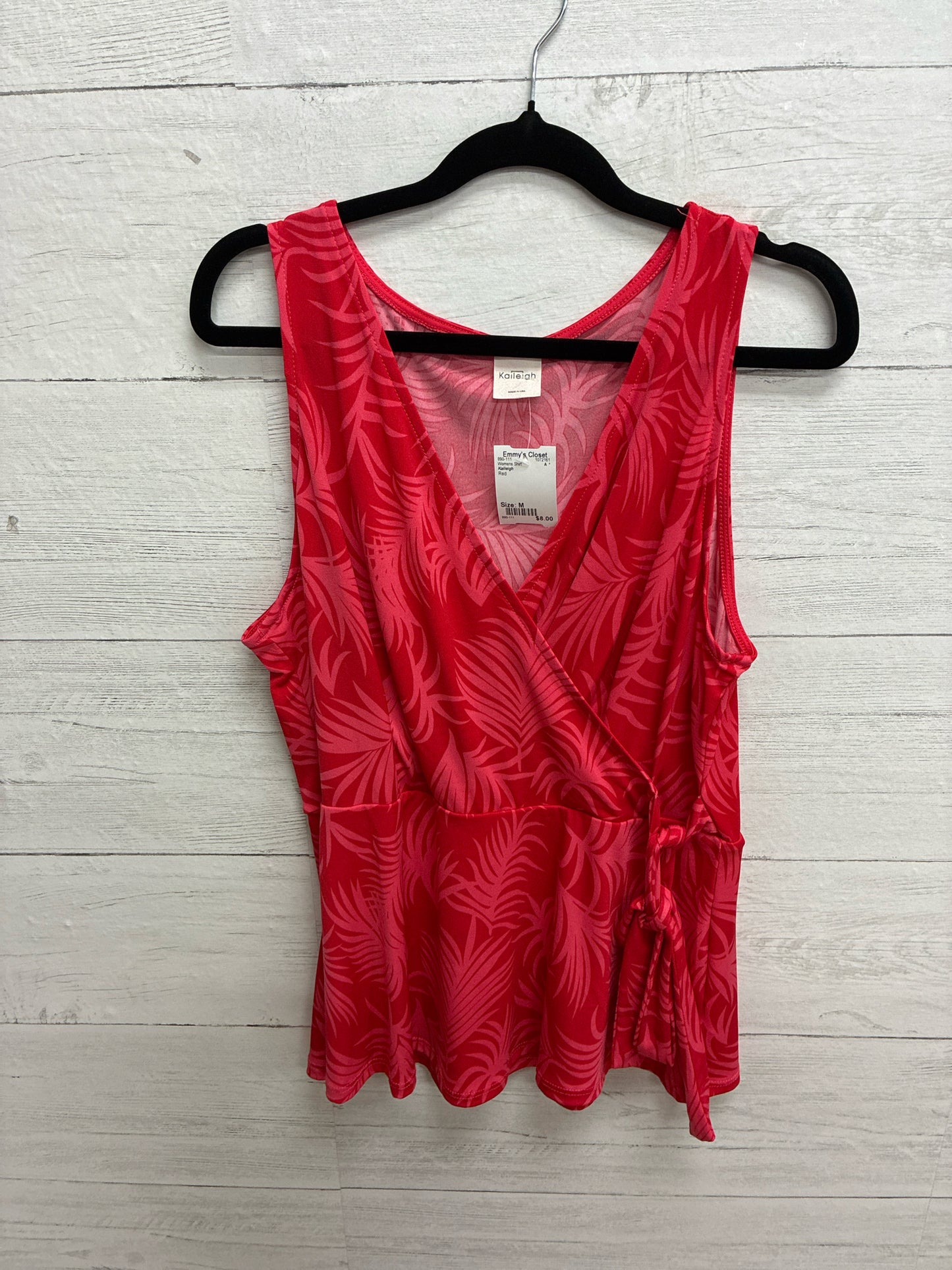 Size M Kaileigh Red Womens Shirt