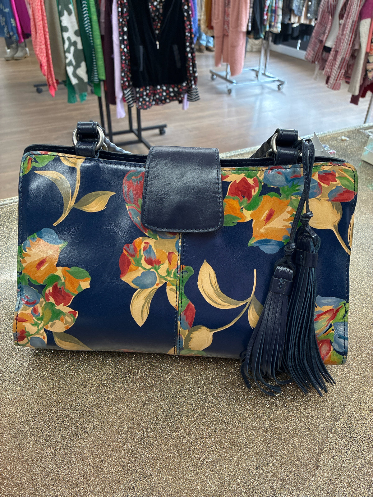 Patricia Nash BLUE FLORAL Purse