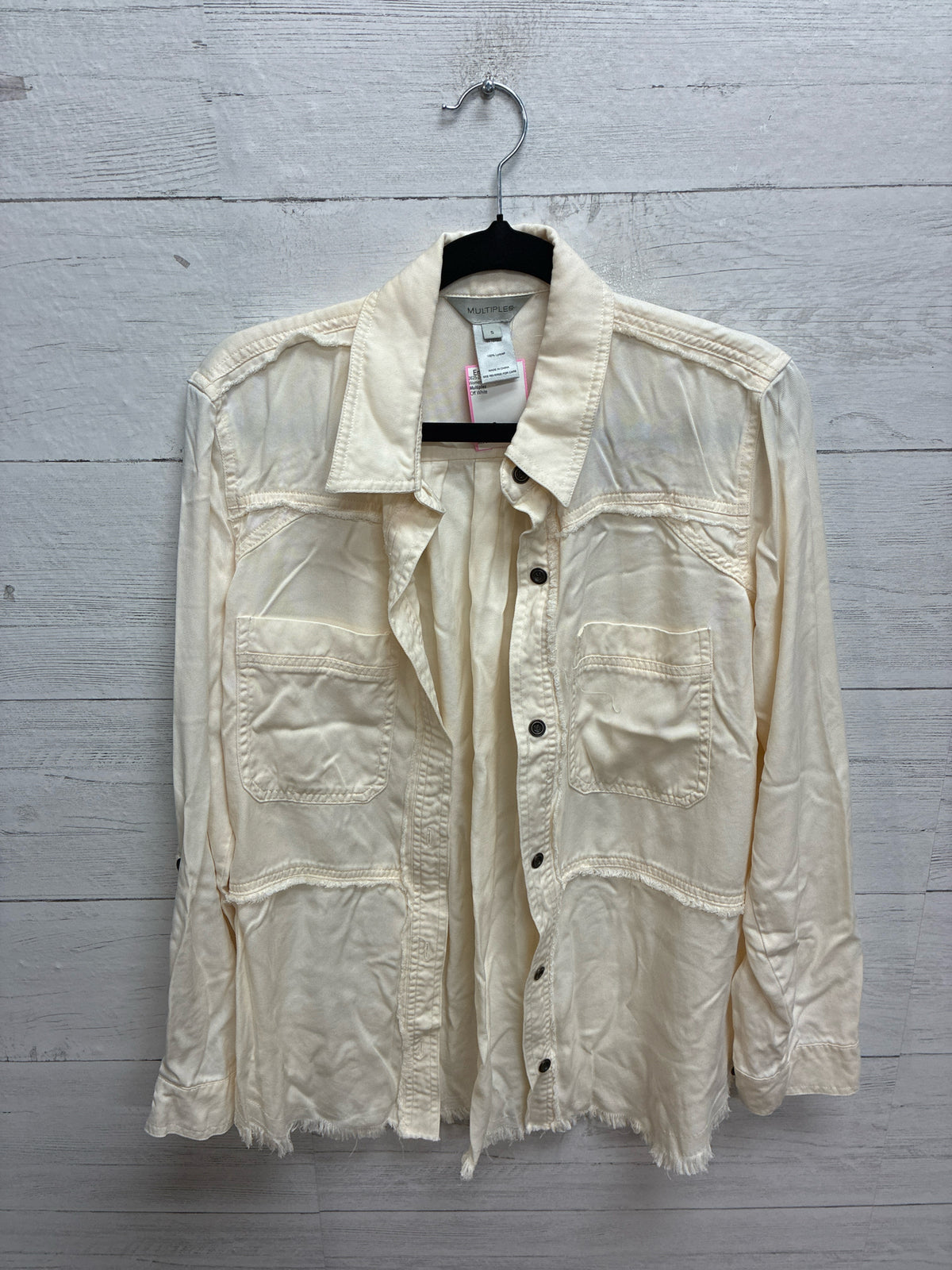 Size S Multiples Off White Womens Shirt