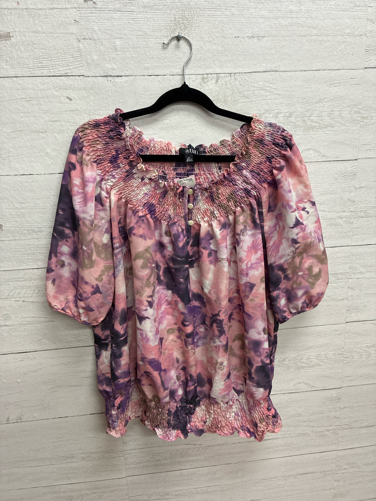 Size 2X ANA pink/purple Womens Shirt