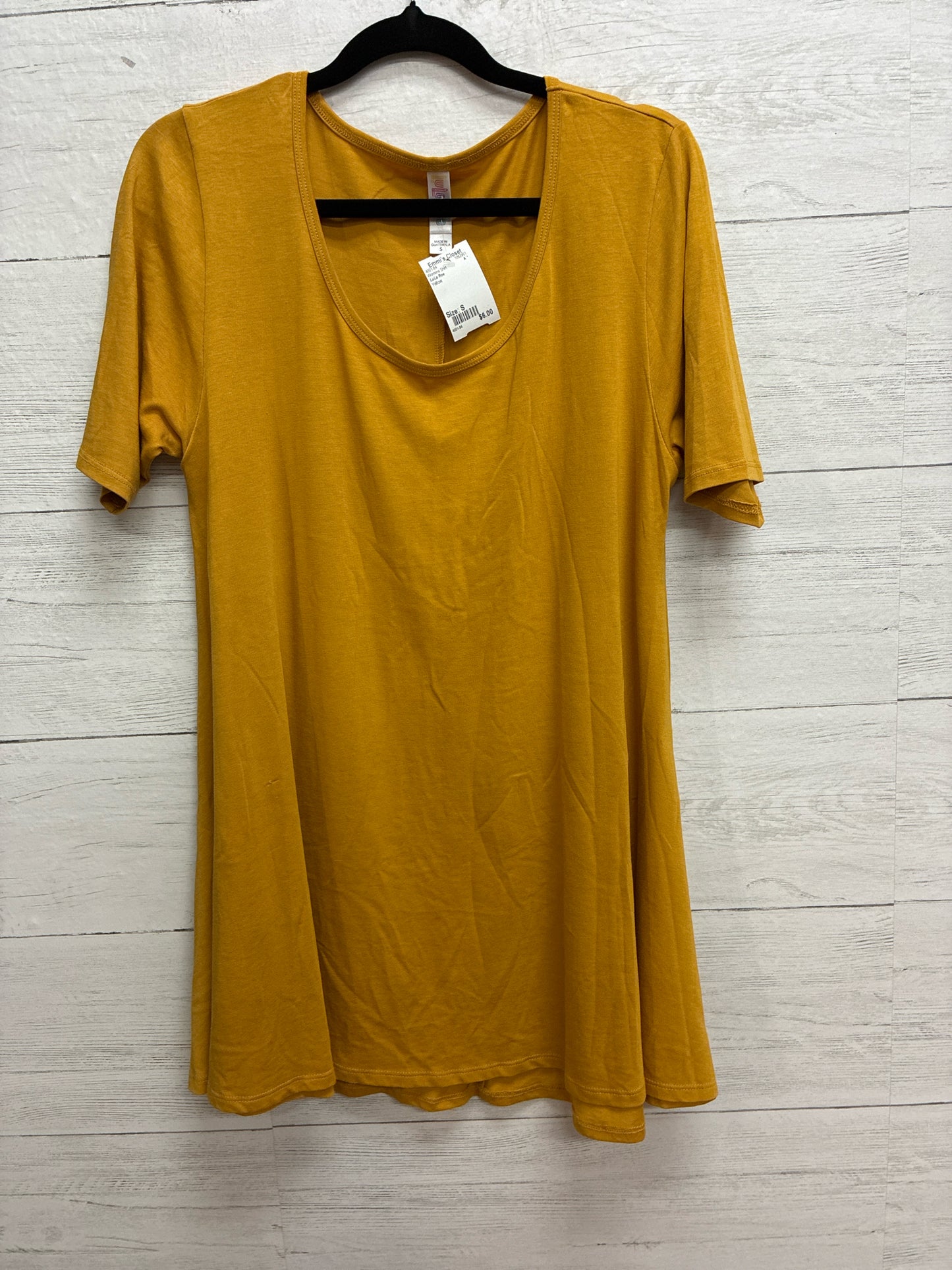 Size S LuLa Roe Yellow Womens Shirt