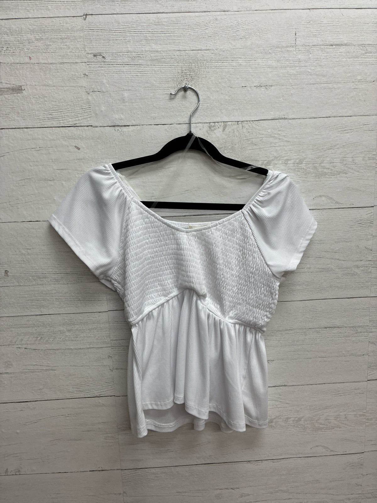 Size XL Ultra Flirt White Womens Shirt