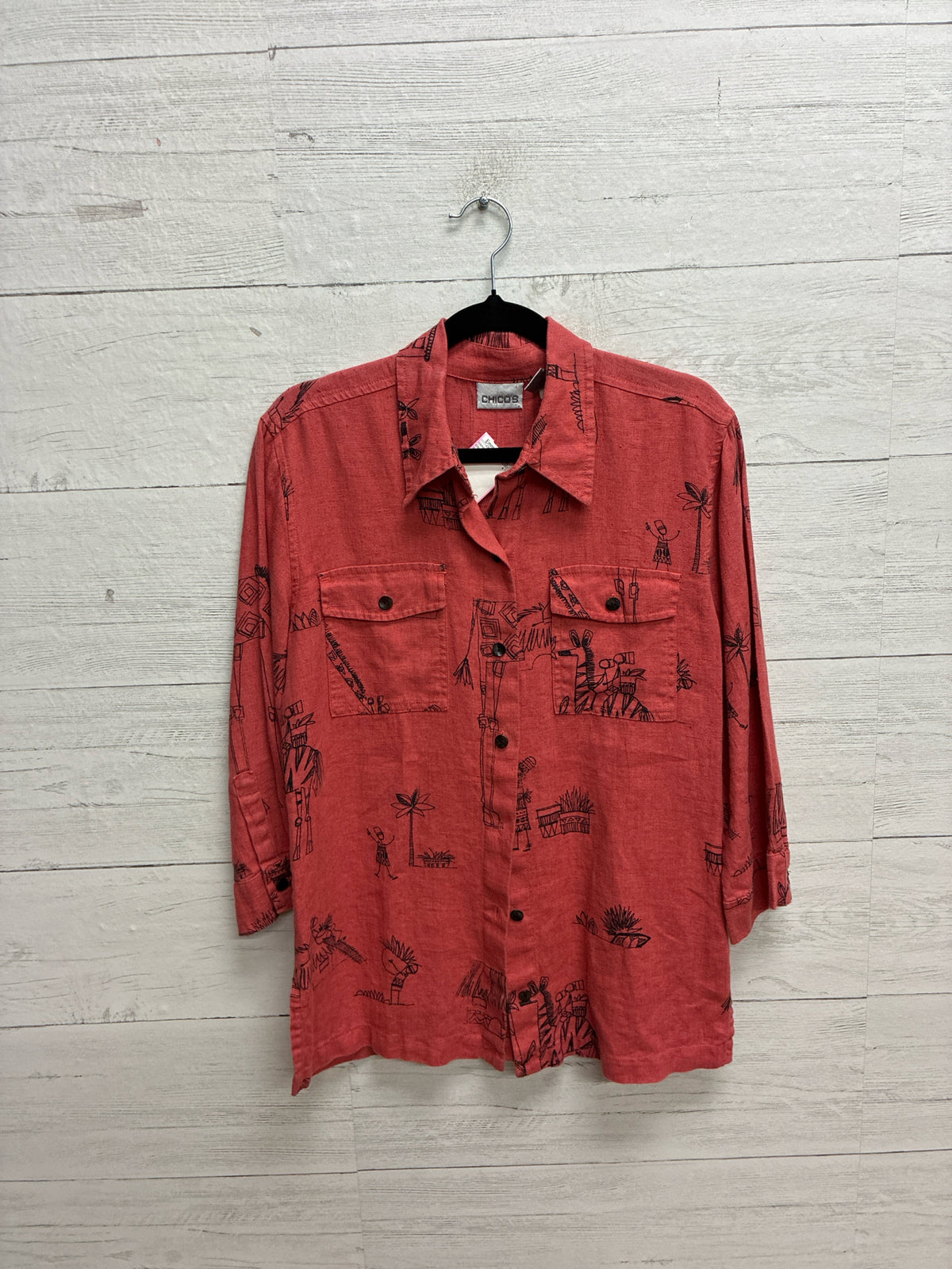 Size 0 Chico's Rust Womens Shirt
