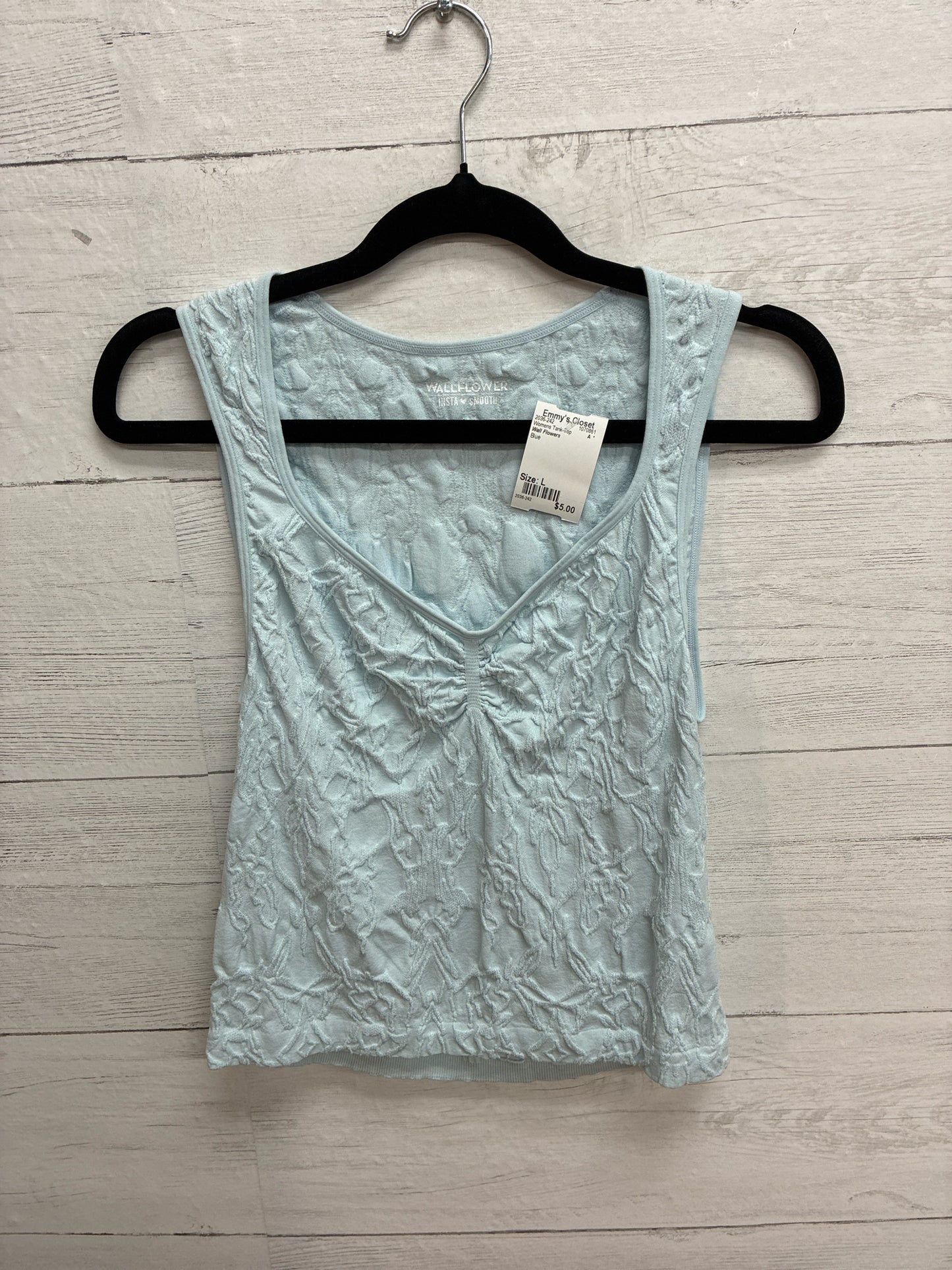 Size L Wall Flowers Blue Womens Tank-Top