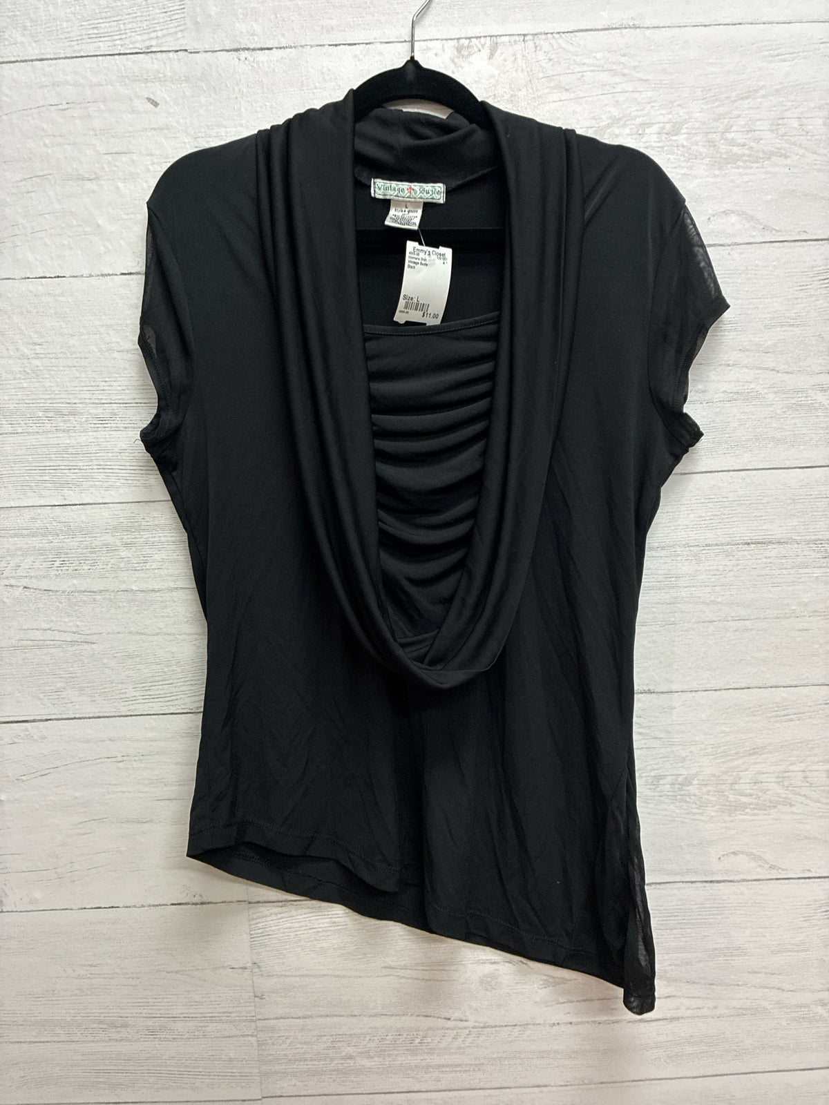 Size L Vintage Suzie Black Womens Shirt