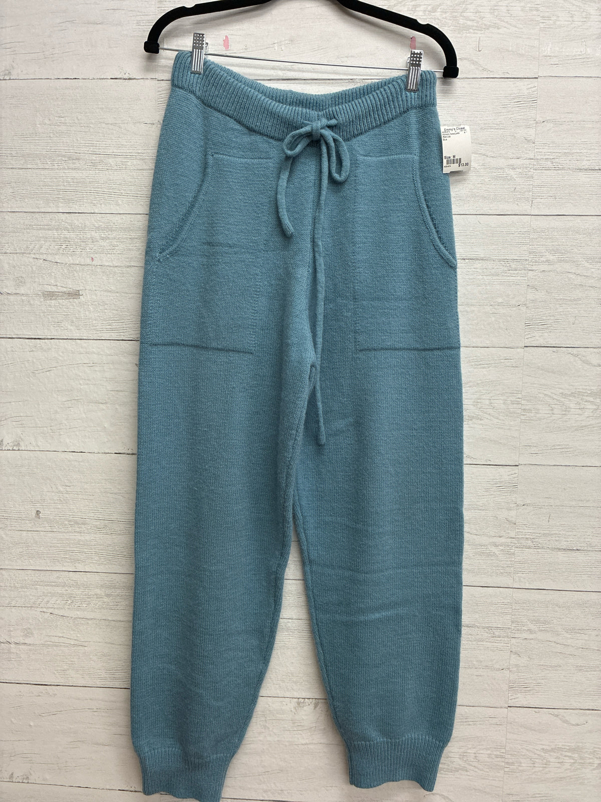 Size M Pink Lily Blue Womens Sweatpants