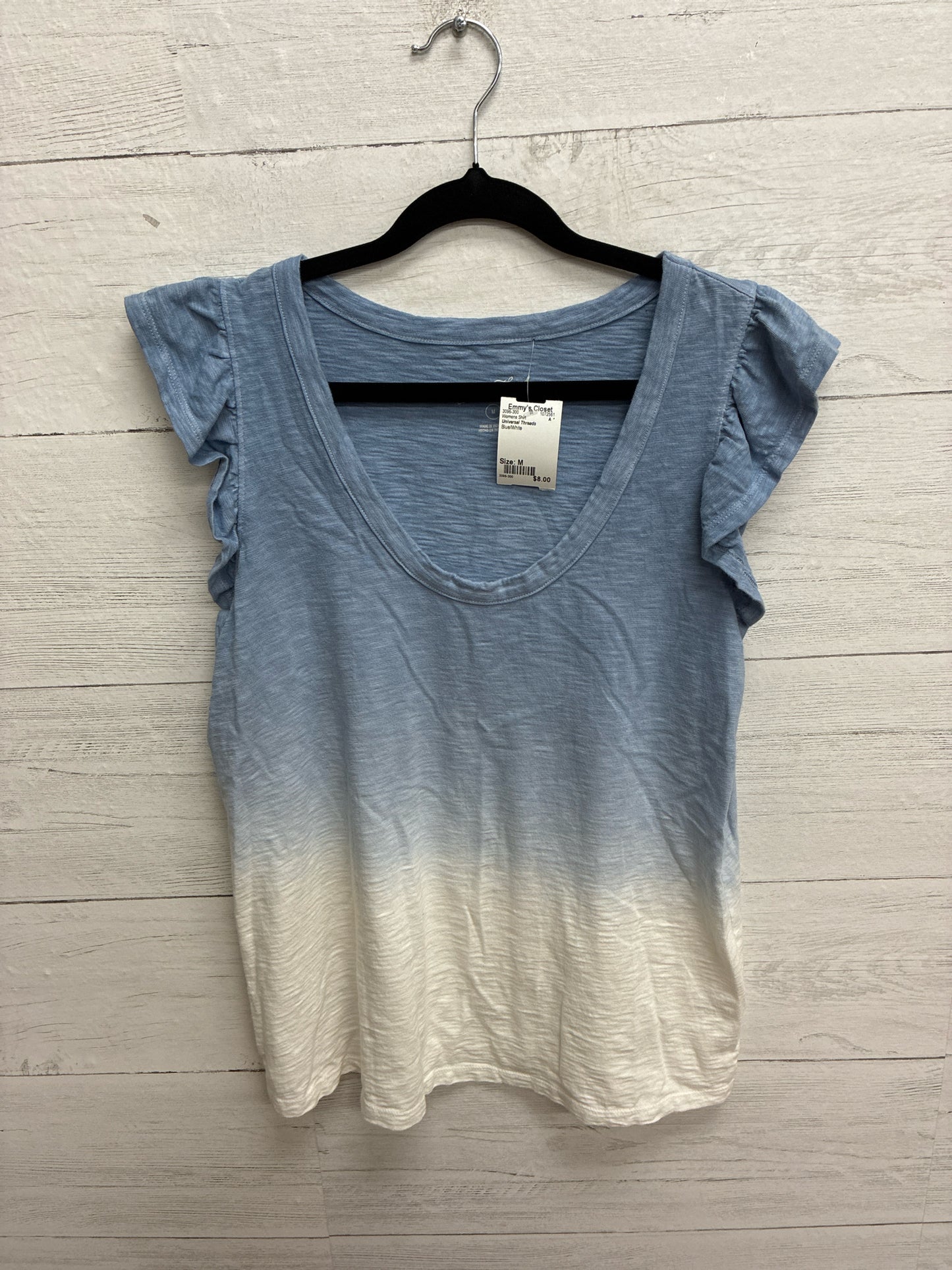Size M Universal Threads Blue/White Womens Shirt