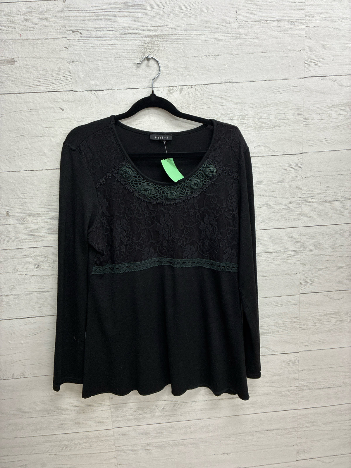 Size M Panitti Black Womens Shirt
