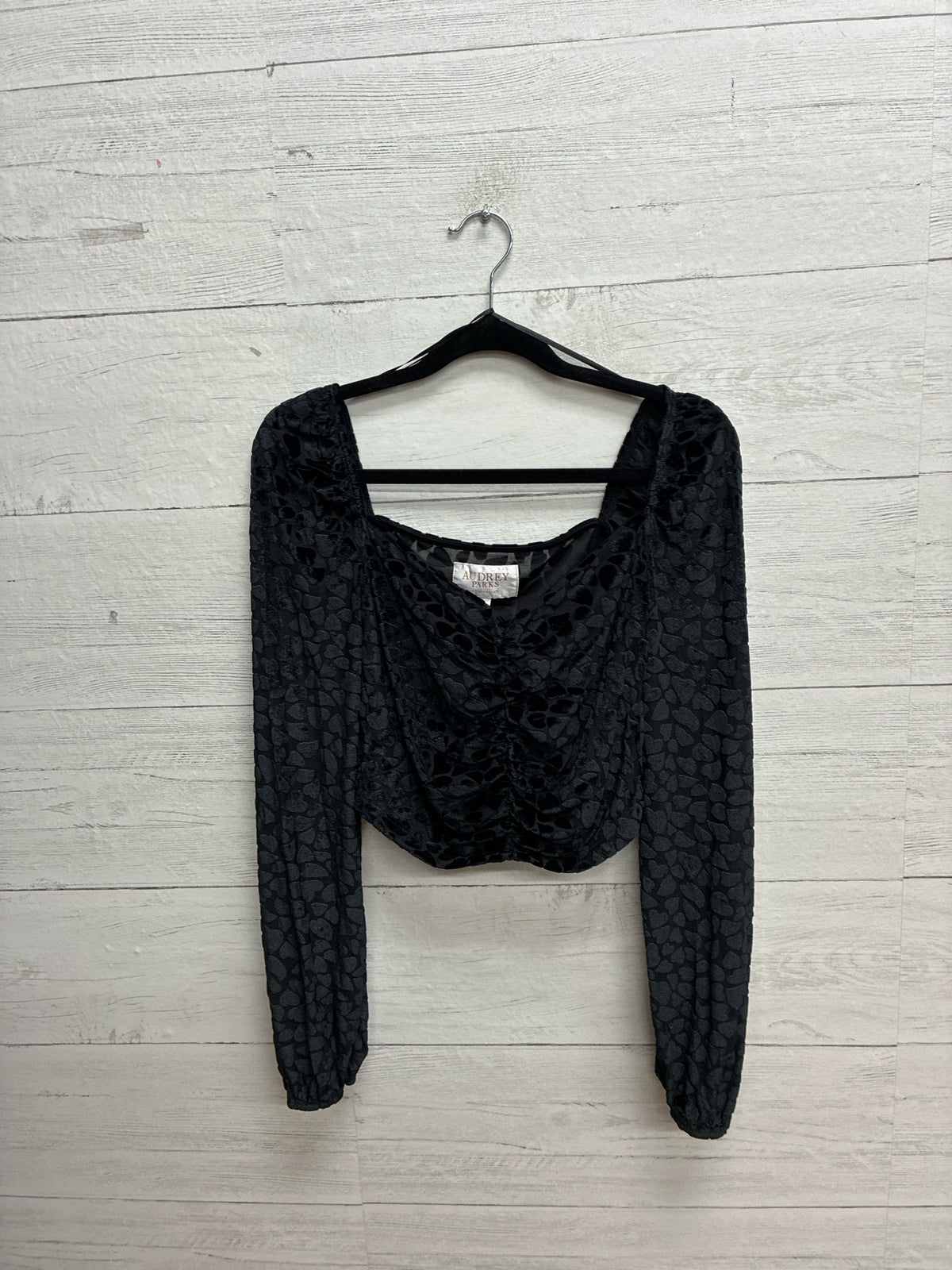 Size S Audrey Parks Black Womens Shirt