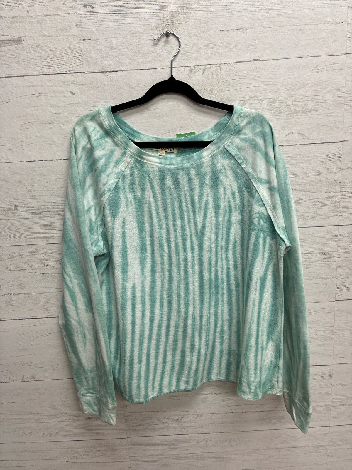 Size L Wallflower Teal/White Womens Shirt