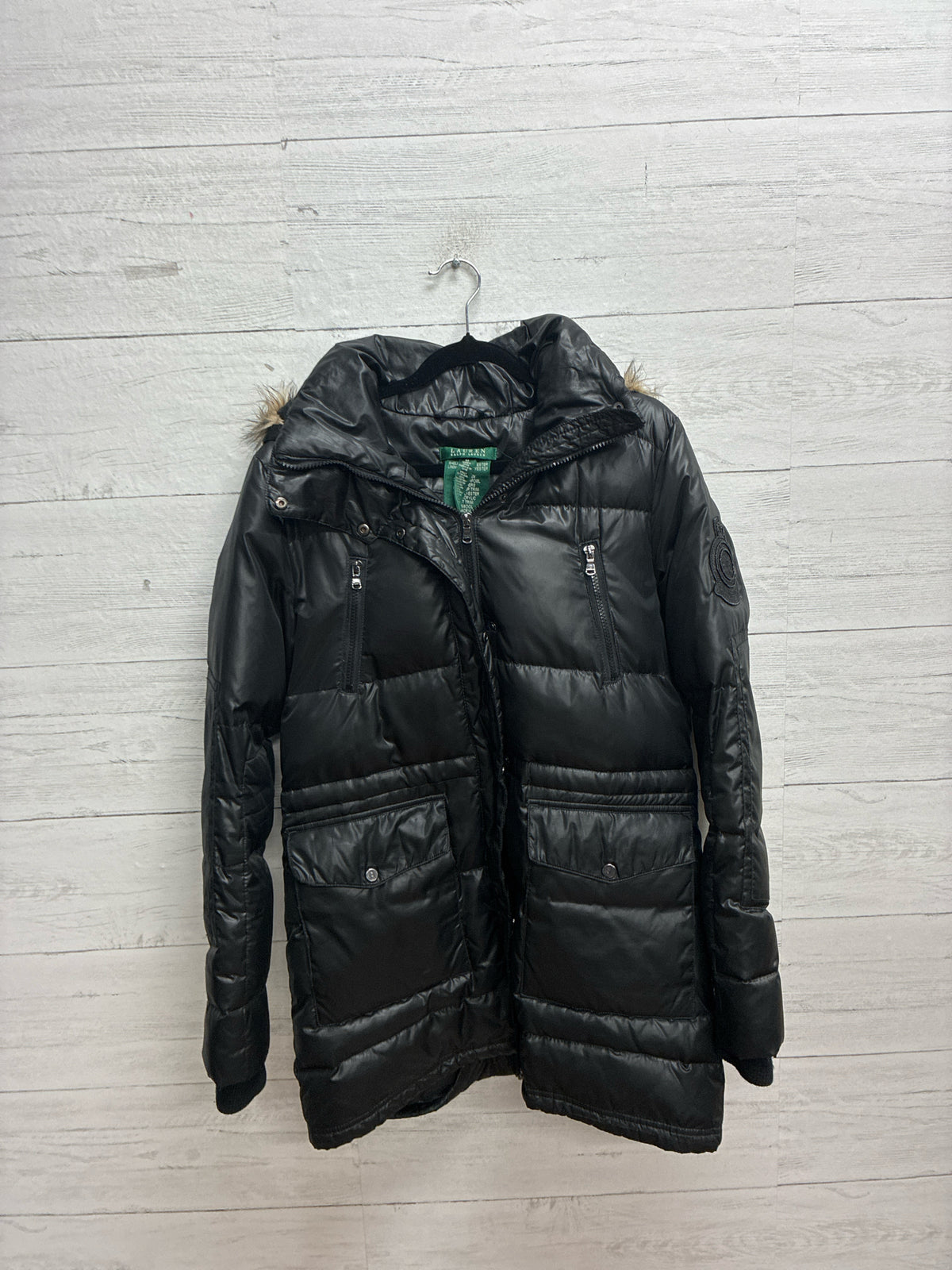 Size M Ralph Lauren Black Womens Coat