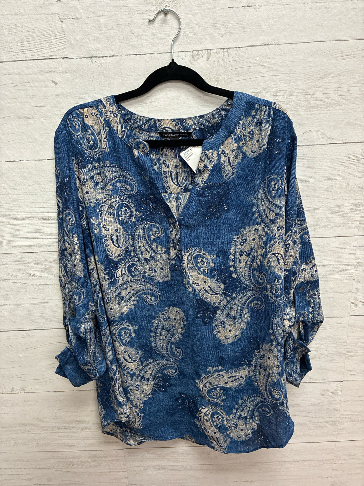 Size 1X zac & Rachel Blue Womens Shirt
