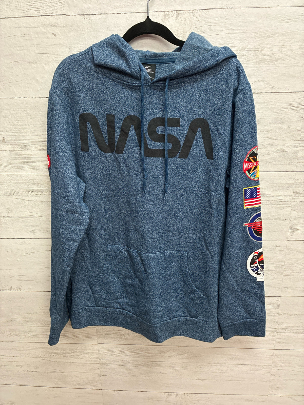 Size L Aldrin Family Blue Womens Sweatshirt