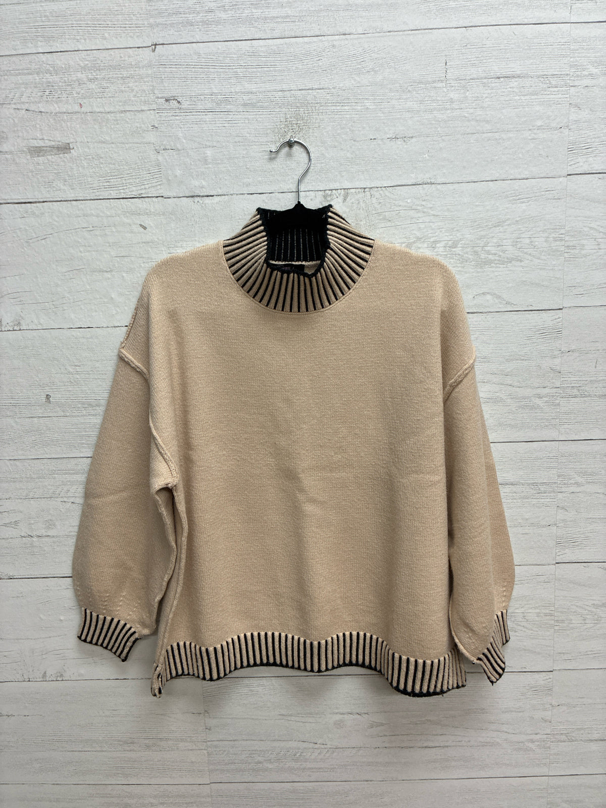 Size S CHYRII Beige Womens Sweater