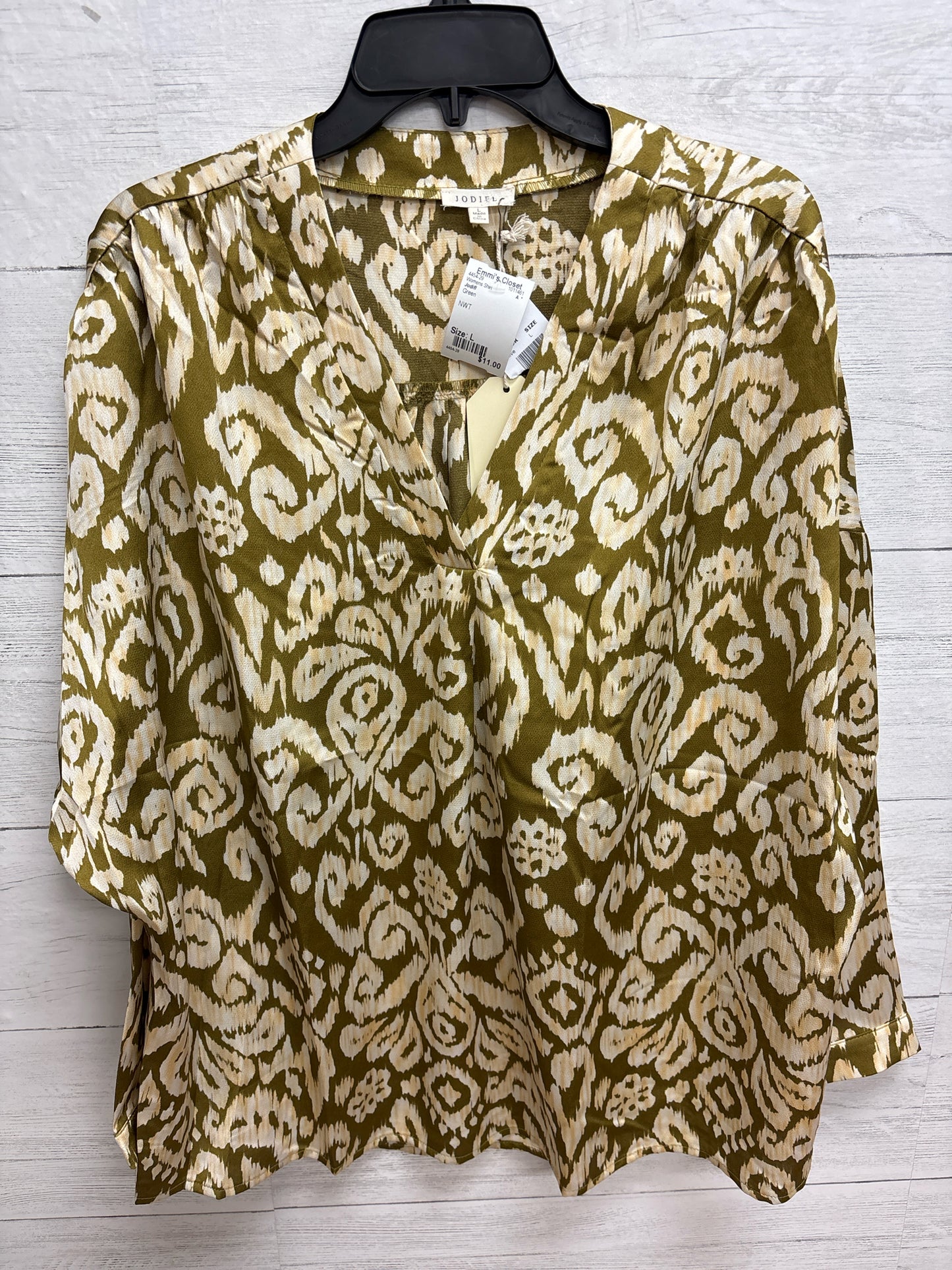 Size L Jodifl Green Womens Shirt