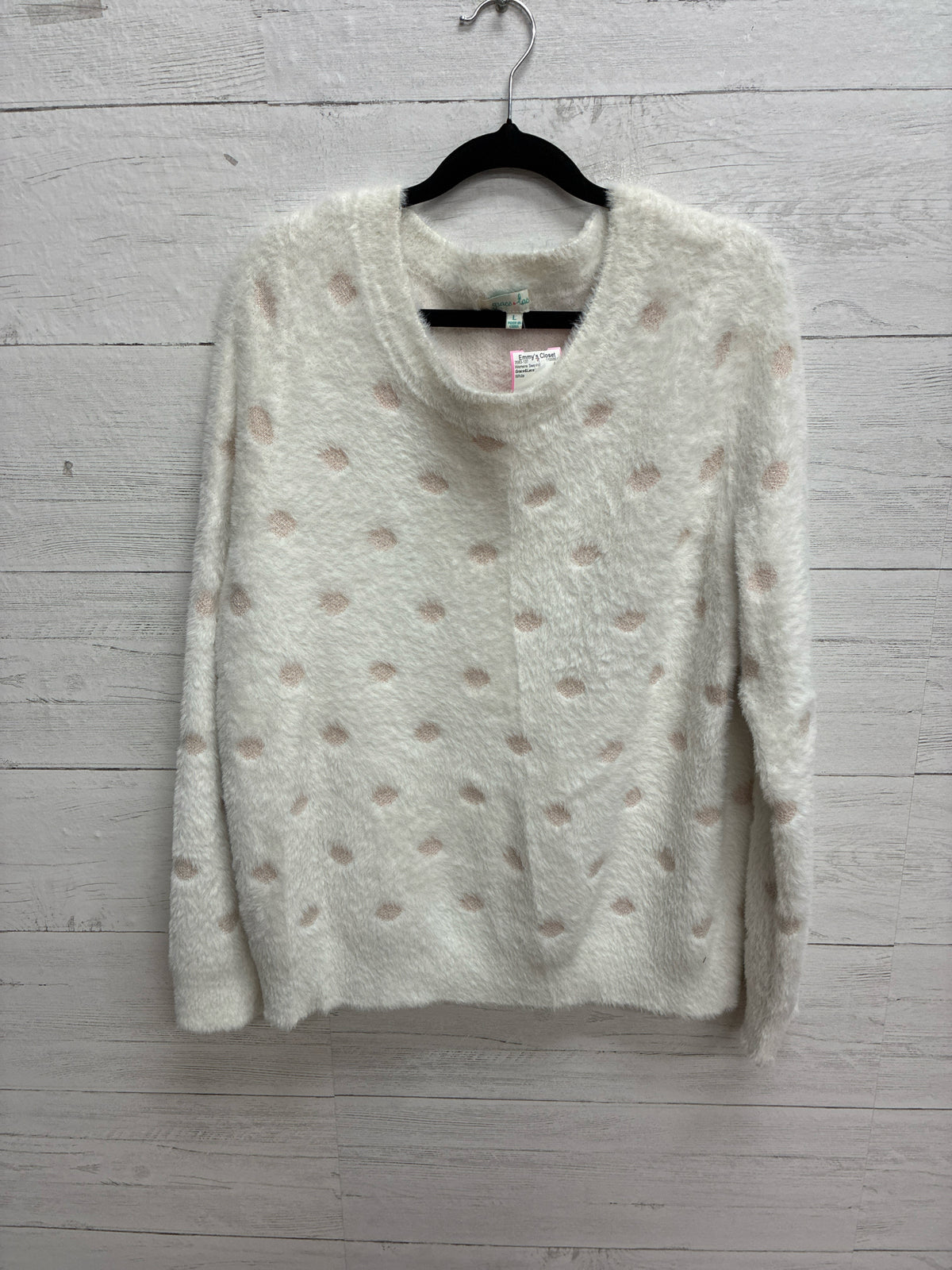 Size L Grace&Lace White Womens Sweater