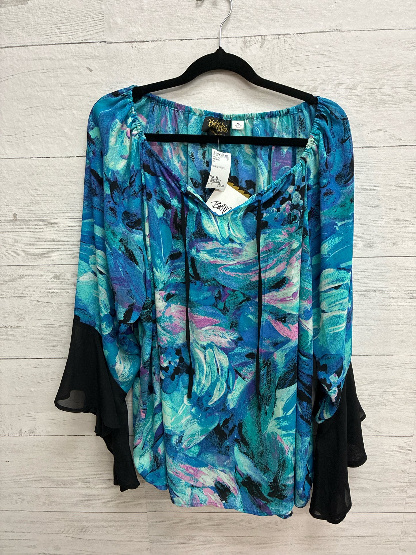 Size XL Bob Mackie Blue Womens Shirt