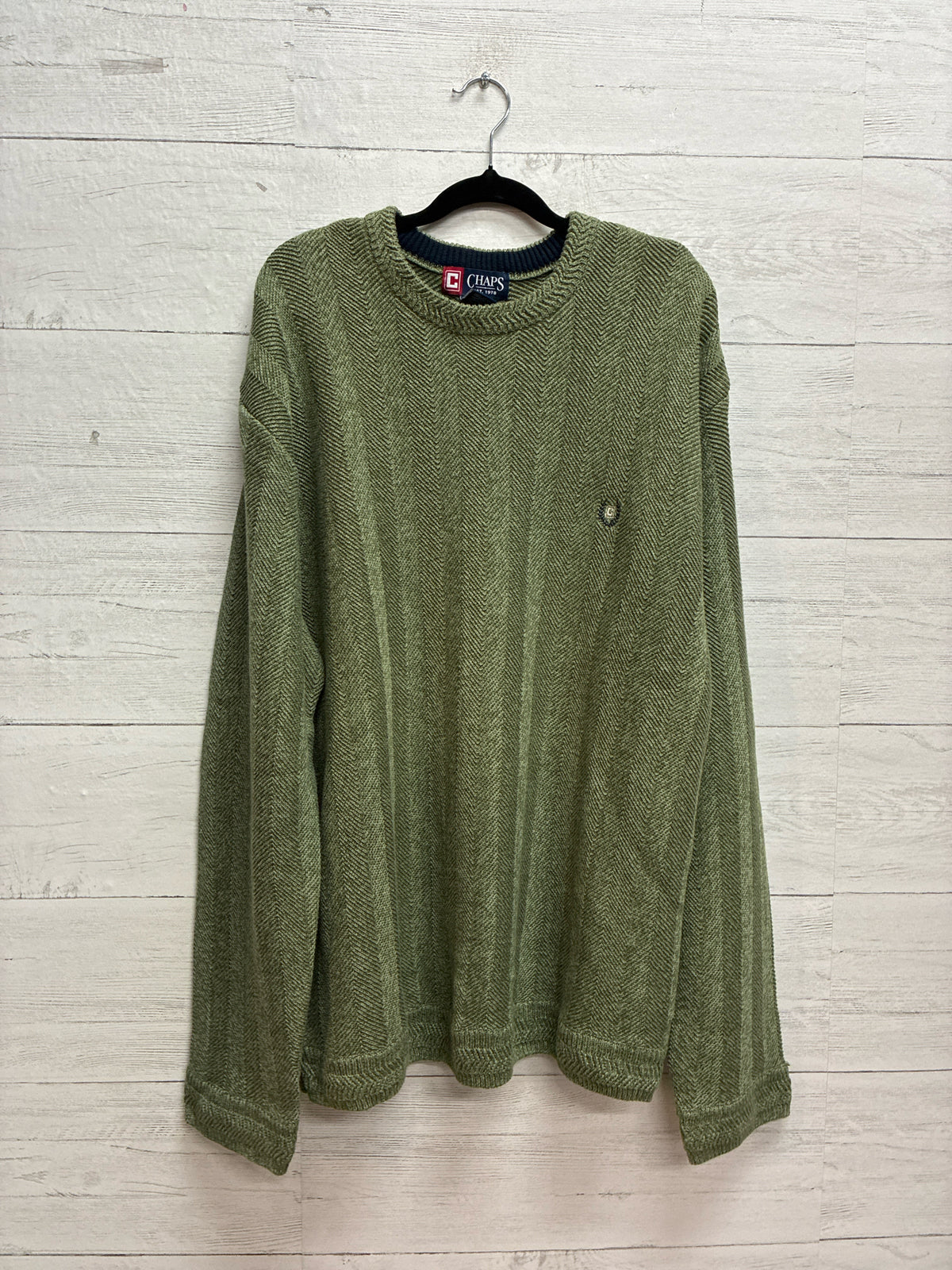 Size XXL CHAPS Green Mens Sweater