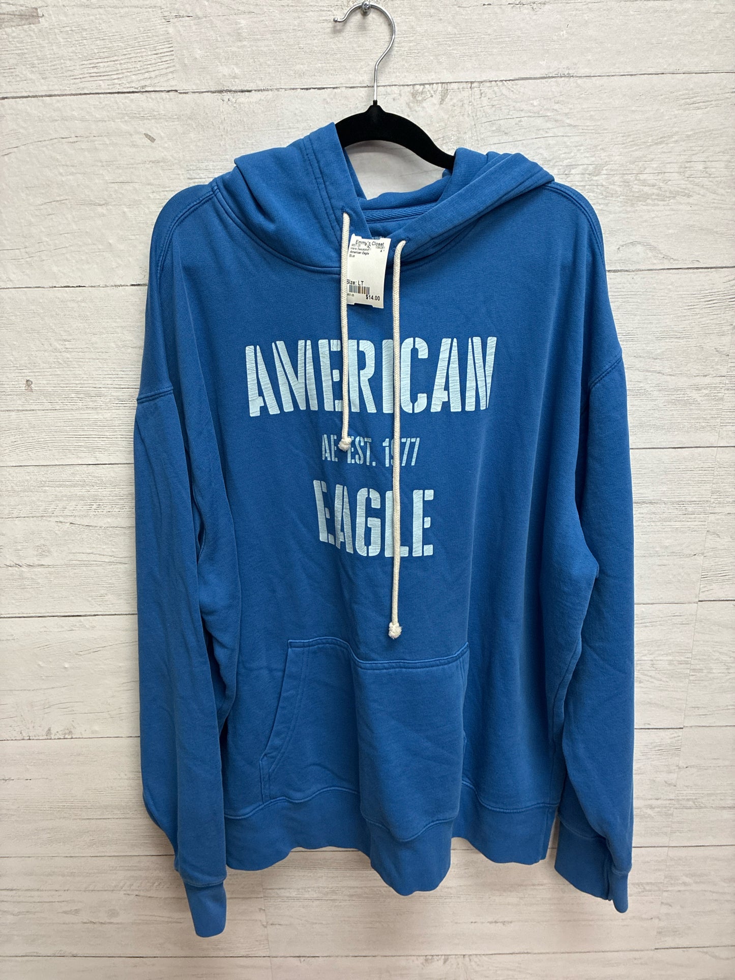 Size LT American Eagle Blue Mens Sweatshirt