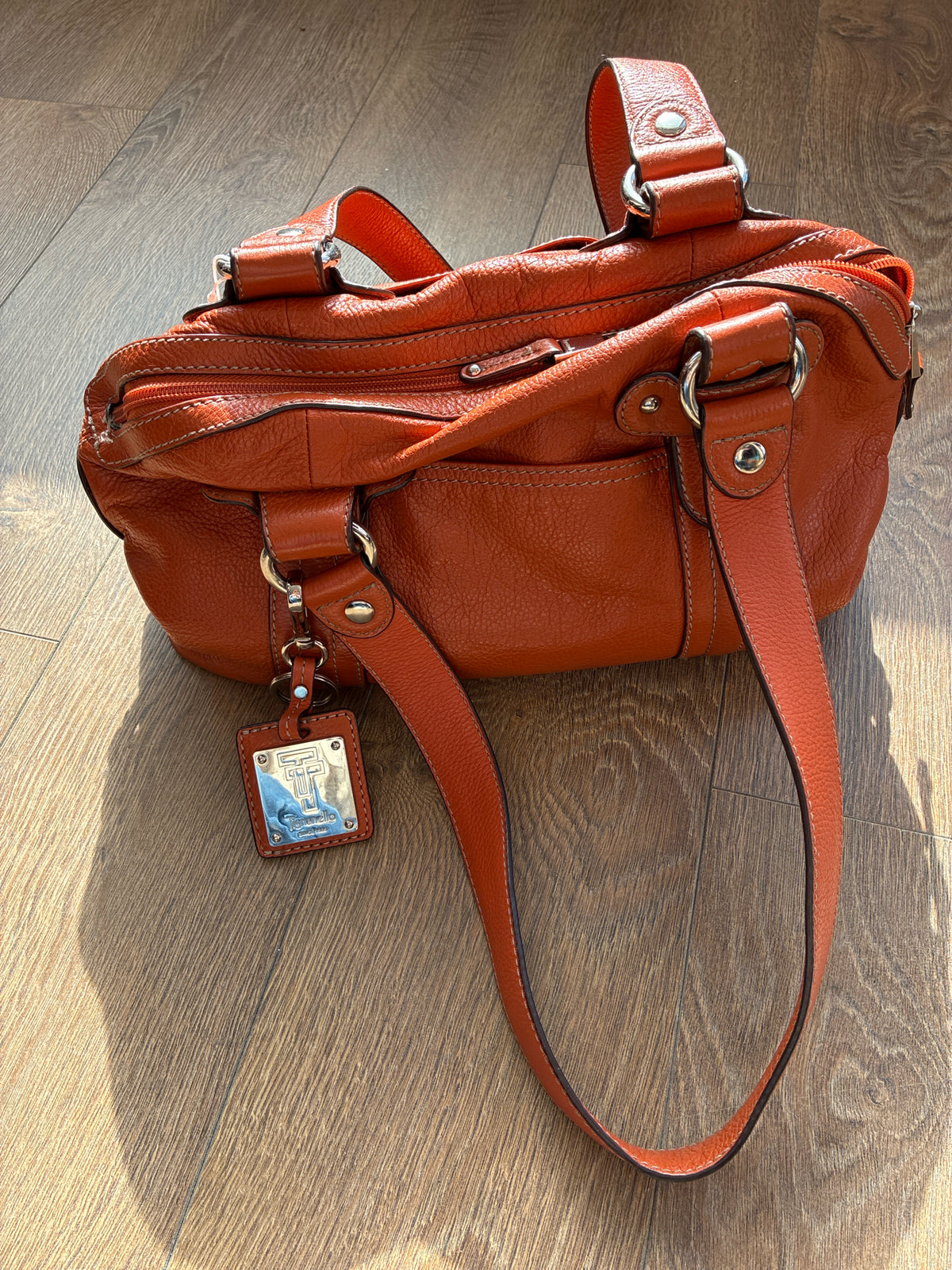 Tignanello Orange Purse