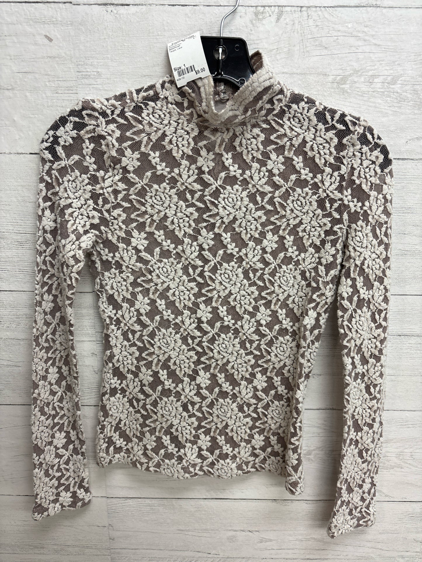 Size 1 NIGHTCAP Taupe Womens Shirt